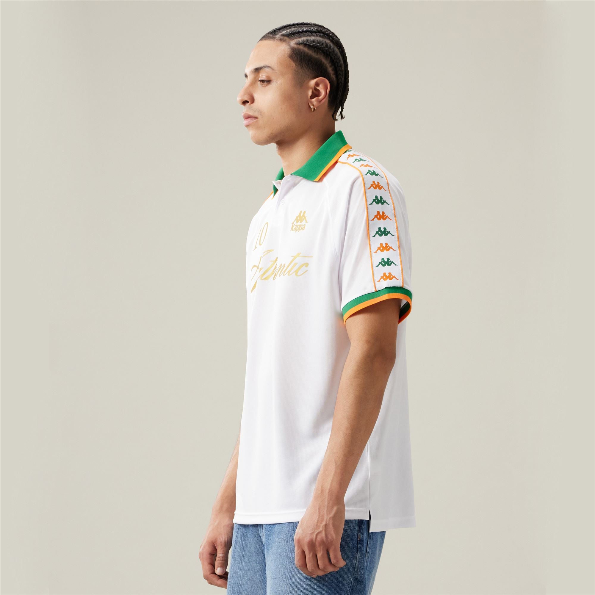 222 BANDA NOTILOX - Active Jerseys - Polo Shirt - Man - White-GREEN TEE-Orange - Image 4