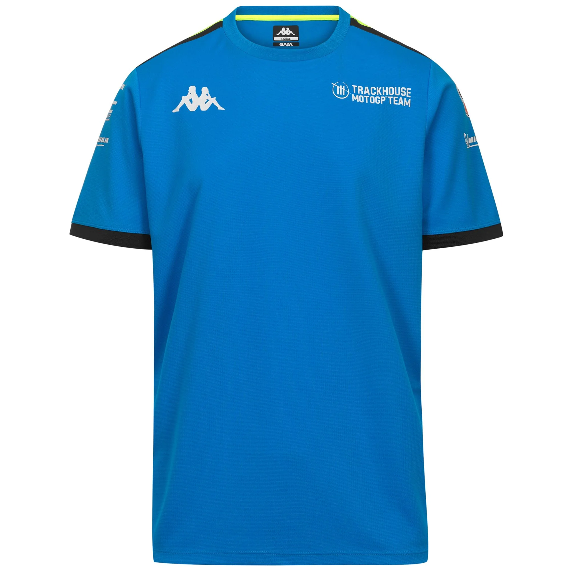 AMIRILO TRACKHOUSE - Active Jerseys - Shirt - Man - Blue Diva-Grey Antrachite-NEON Yellow
