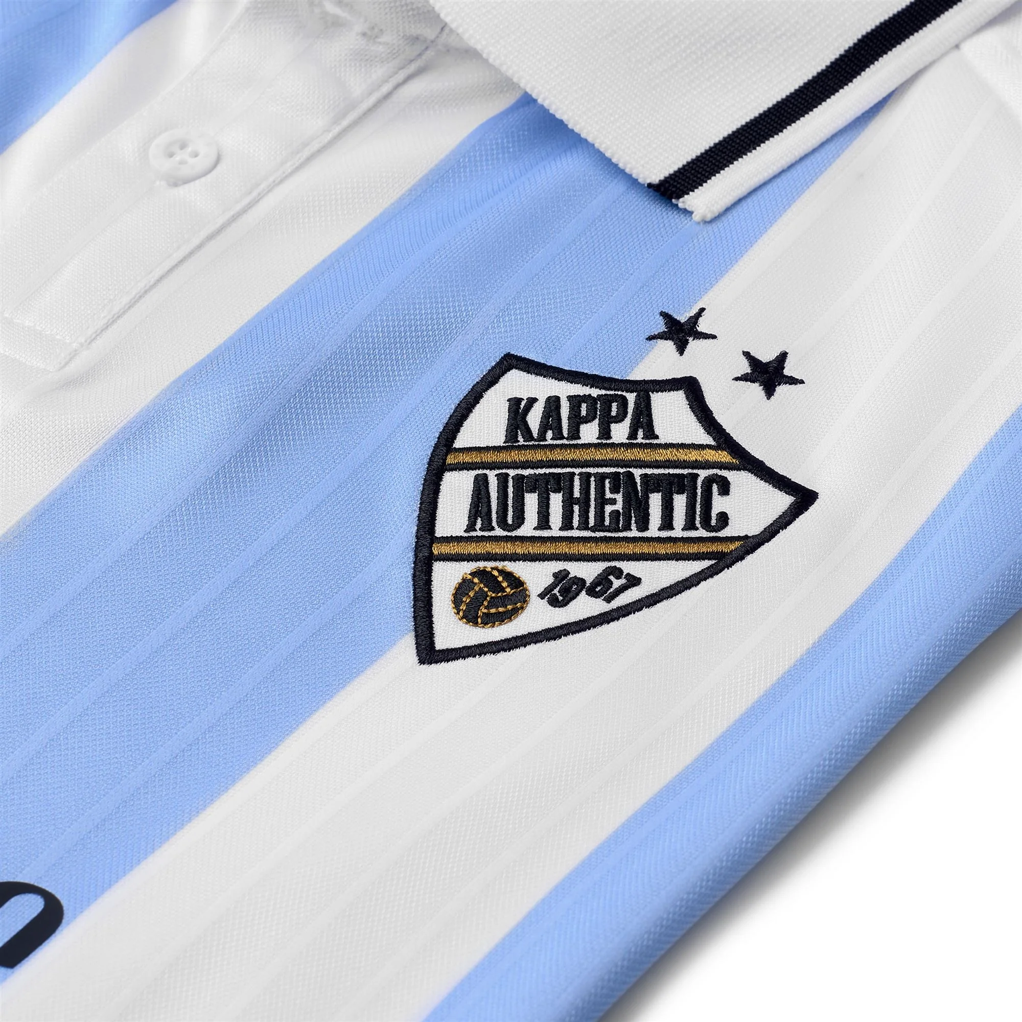 AUTHENTIC SHAILEN - Active Jerseys - Polo Shirt - Man - White-Azure Airy-Black - Image 3