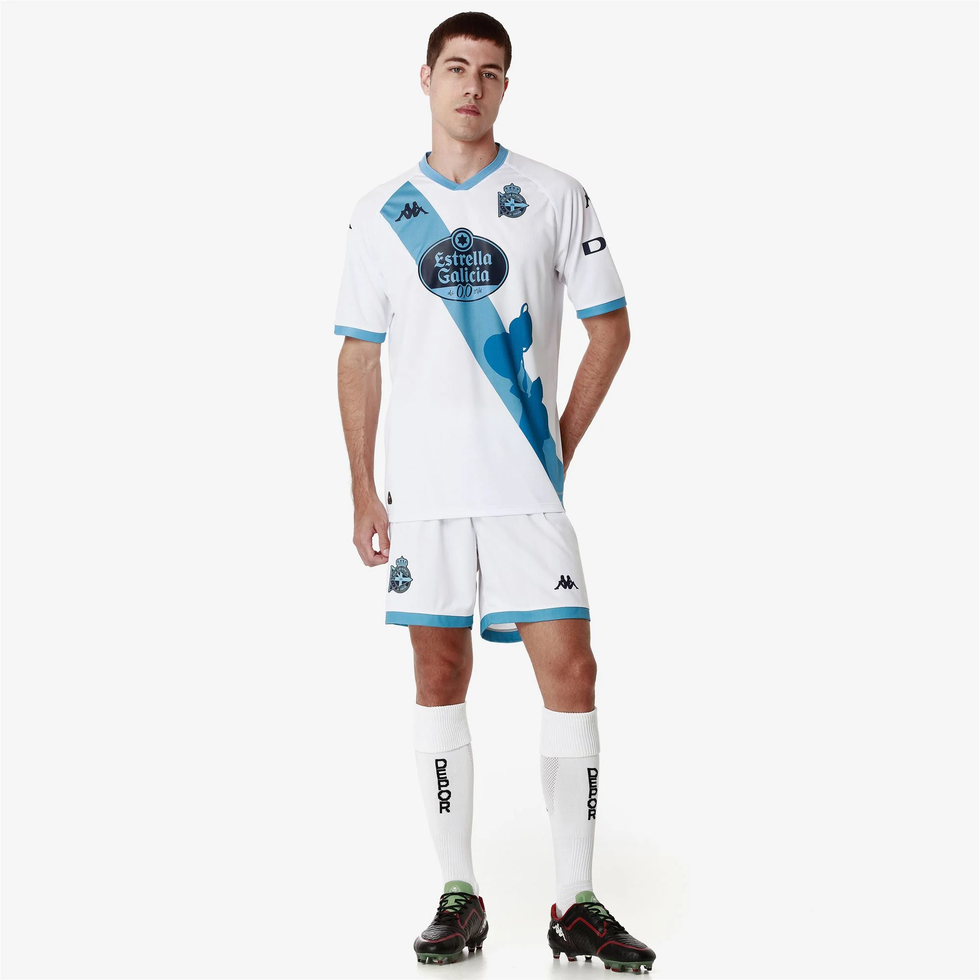 KOMBAT 2025 DEPORTIVO - Active Jerseys - Shirt - Man - White-Azure Dk-SPONSOR1 - Image 4