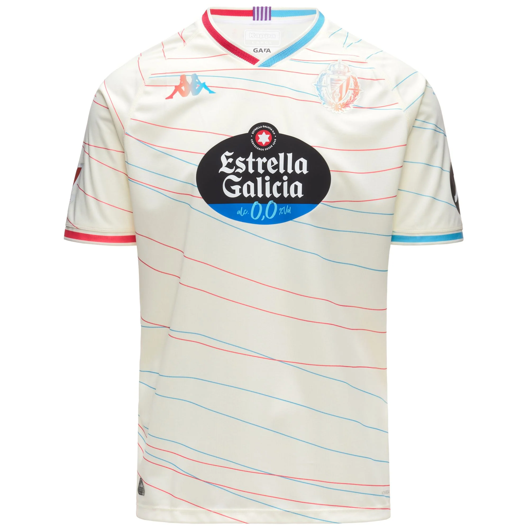 KOMBAT 2025 VALLADOLID - Active Jerseys - Shirt - Man - White Antique-Red-Blue Light-SPONSOR1