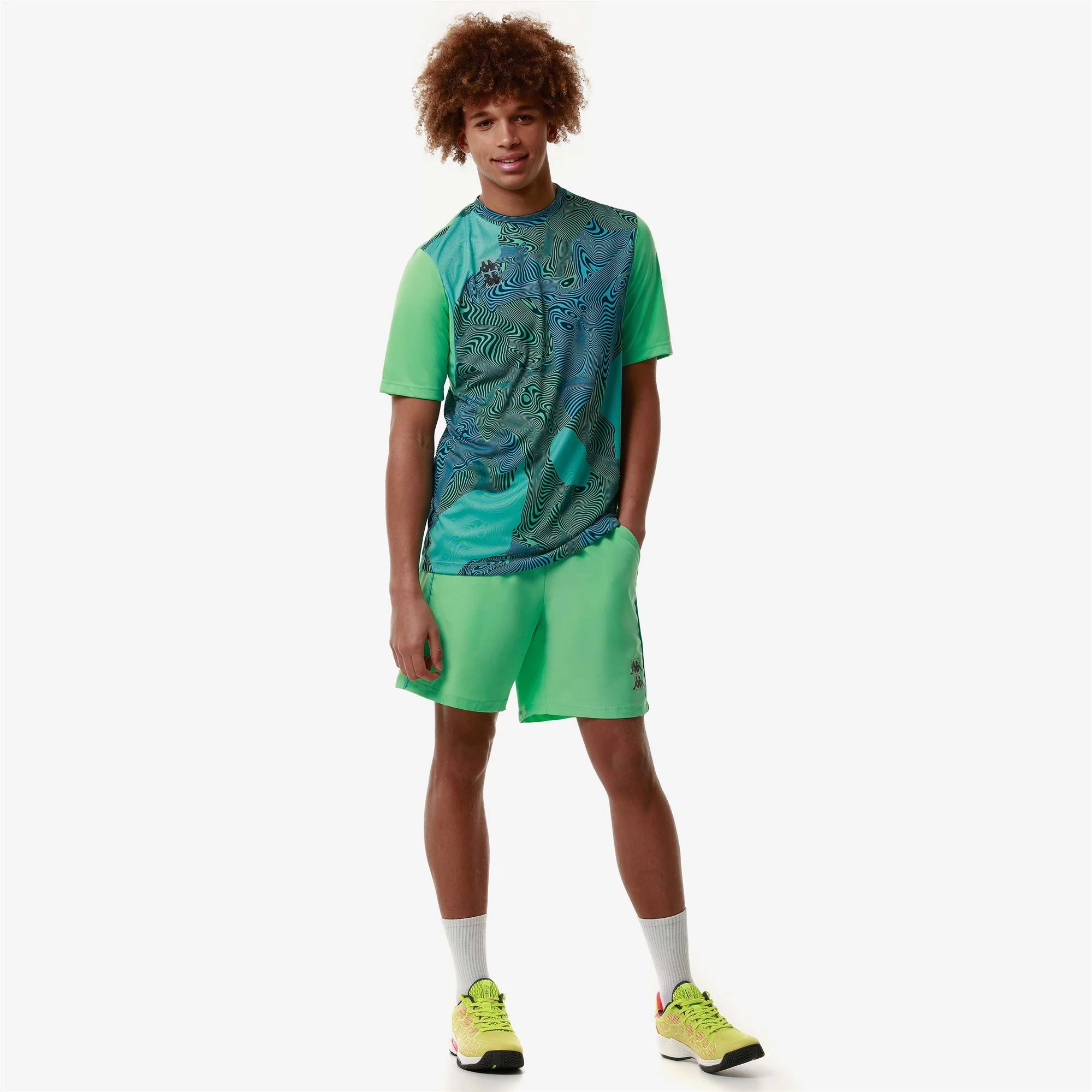 KOMBAT PADEL FIER - Active Jerseys - Shirt - Man - Green Spring-Green Aqua-Turquoise Lt-Blue - Image 4
