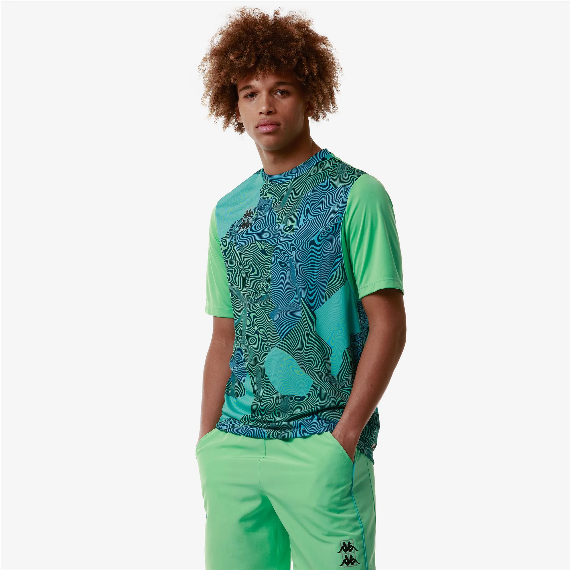 KOMBAT PADEL FIER - Active Jerseys - Shirt - Man - Green Spring-Green Aqua-Turquoise Lt-Blue - Image 5