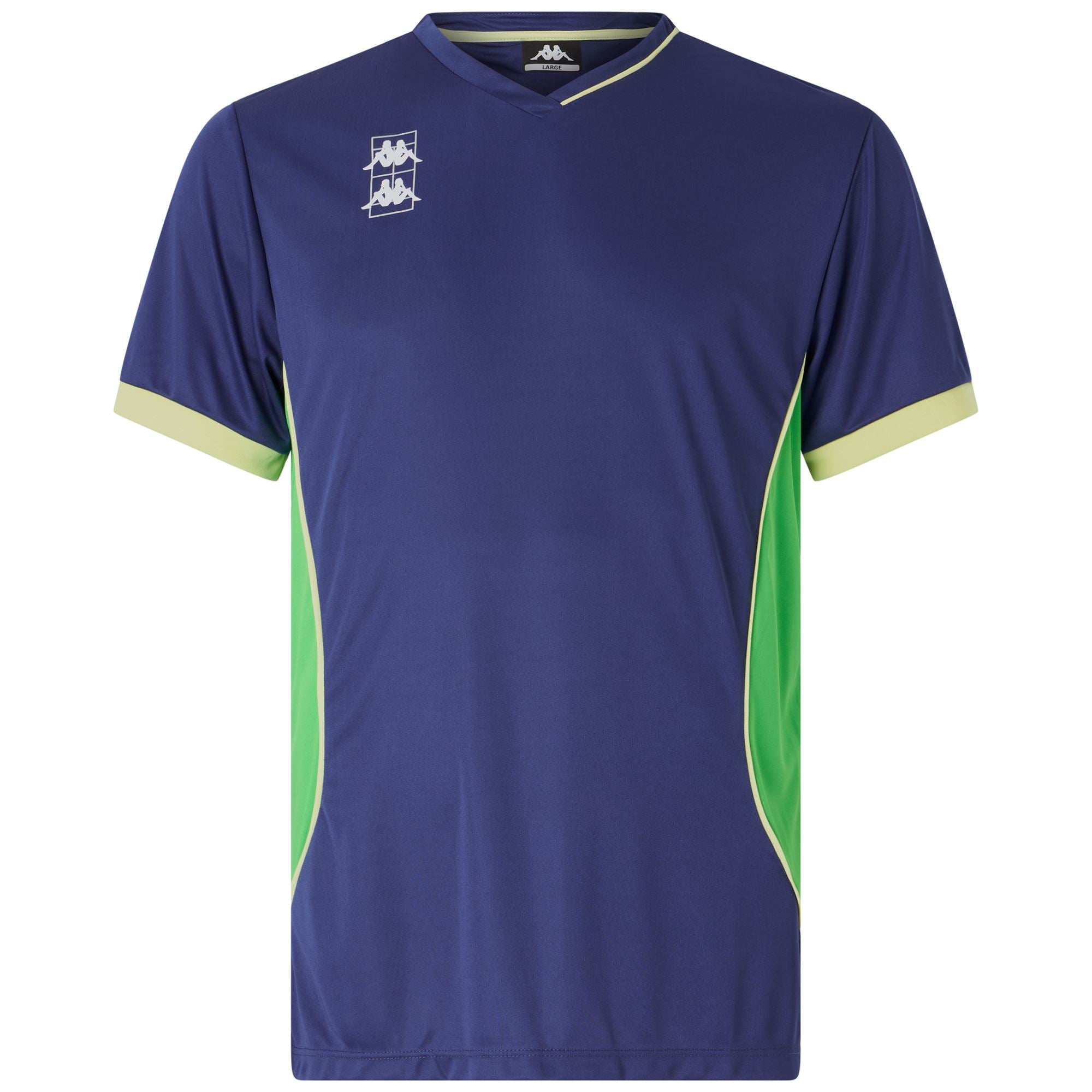 KOMBAT PADEL GHINO - Active Jerseys - Shirt - Man - Blue Twilight-Green Fluo-Yellow Lt Sulphur