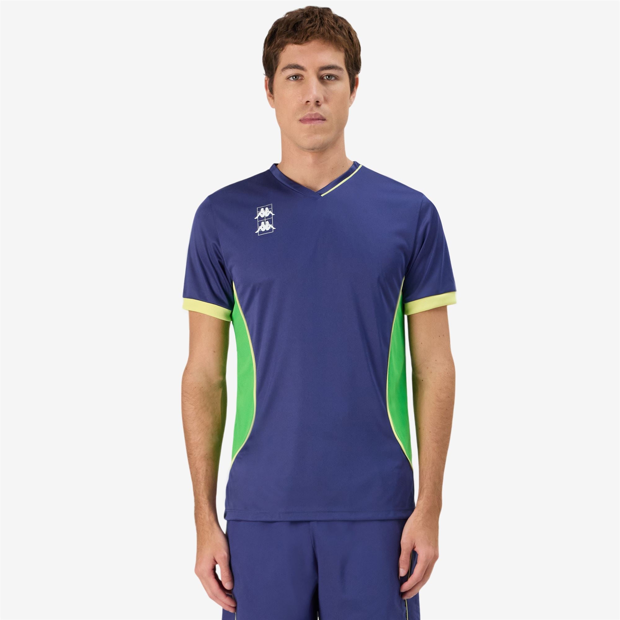 KOMBAT PADEL GHINO - Active Jerseys - Shirt - Man - Blue Twilight-Green Fluo-Yellow Lt Sulphur - Image 5