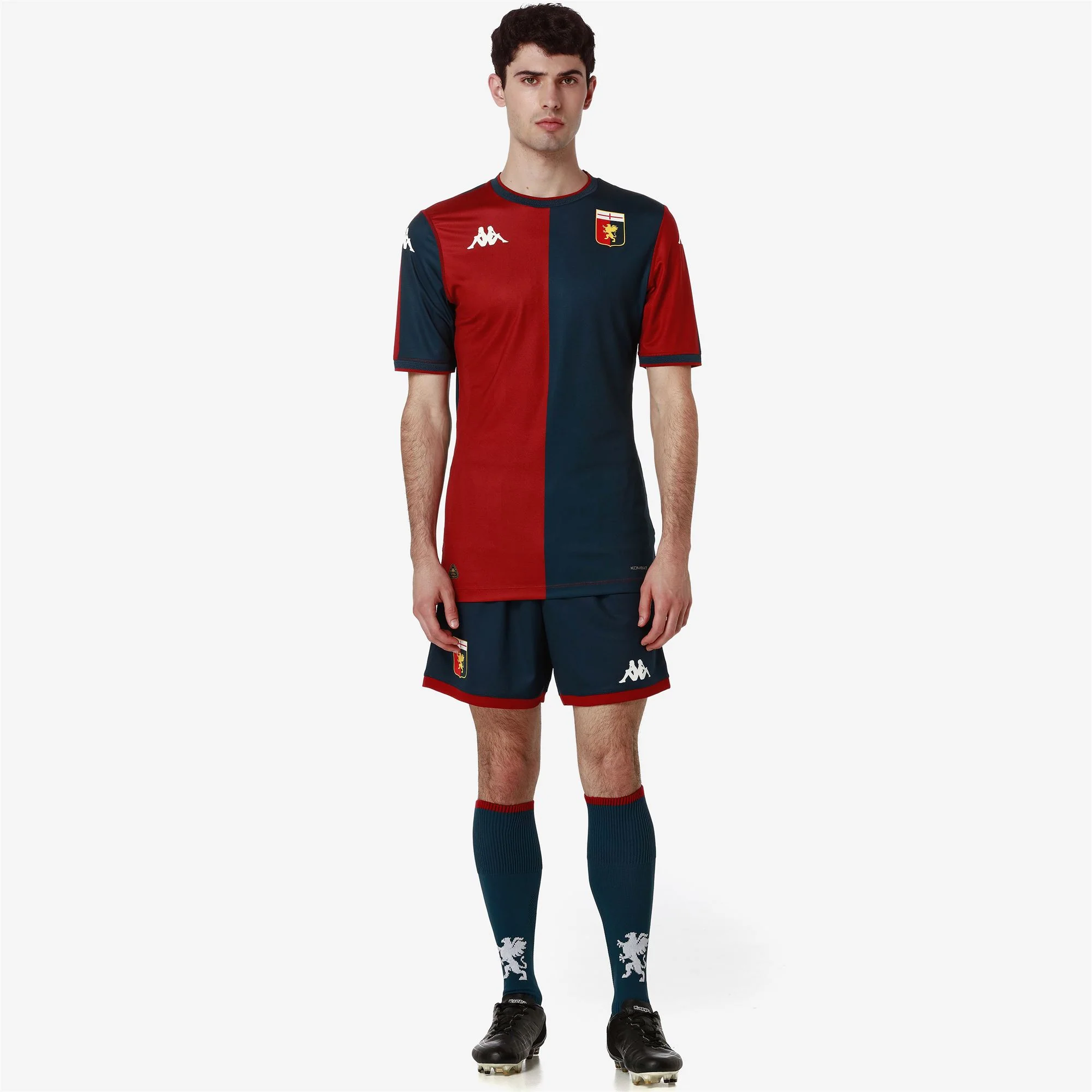 KOMBAT PRO 2025 GENOA - Active Jerseys - Shirt - Man - Red Dk Dahlia-Blue DK - Image 4