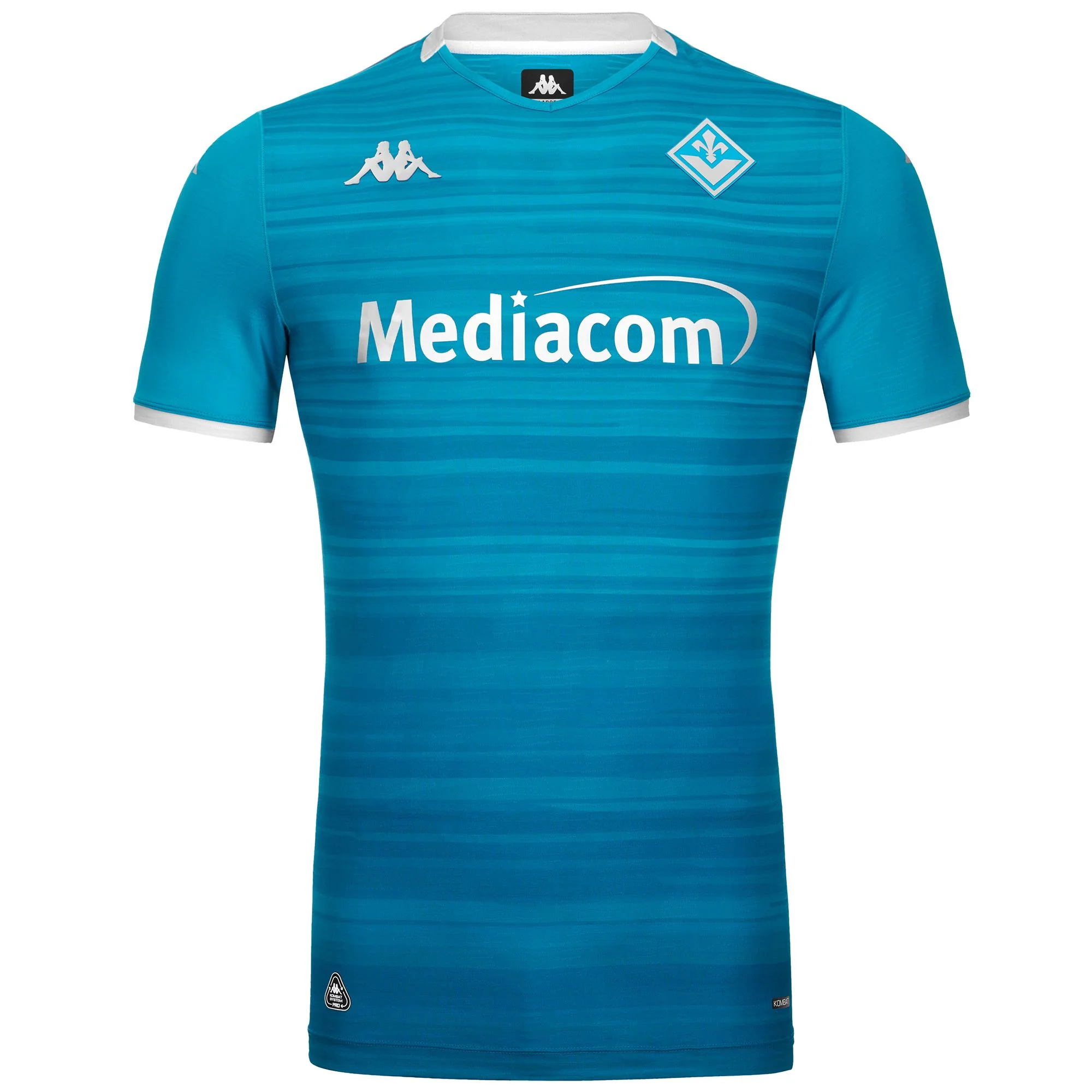 KOMBAT PRO 2026 THIRD FIORENTINA - Active Jerseys - Shirt - Man - Turquoise Crystal-Grey Silver