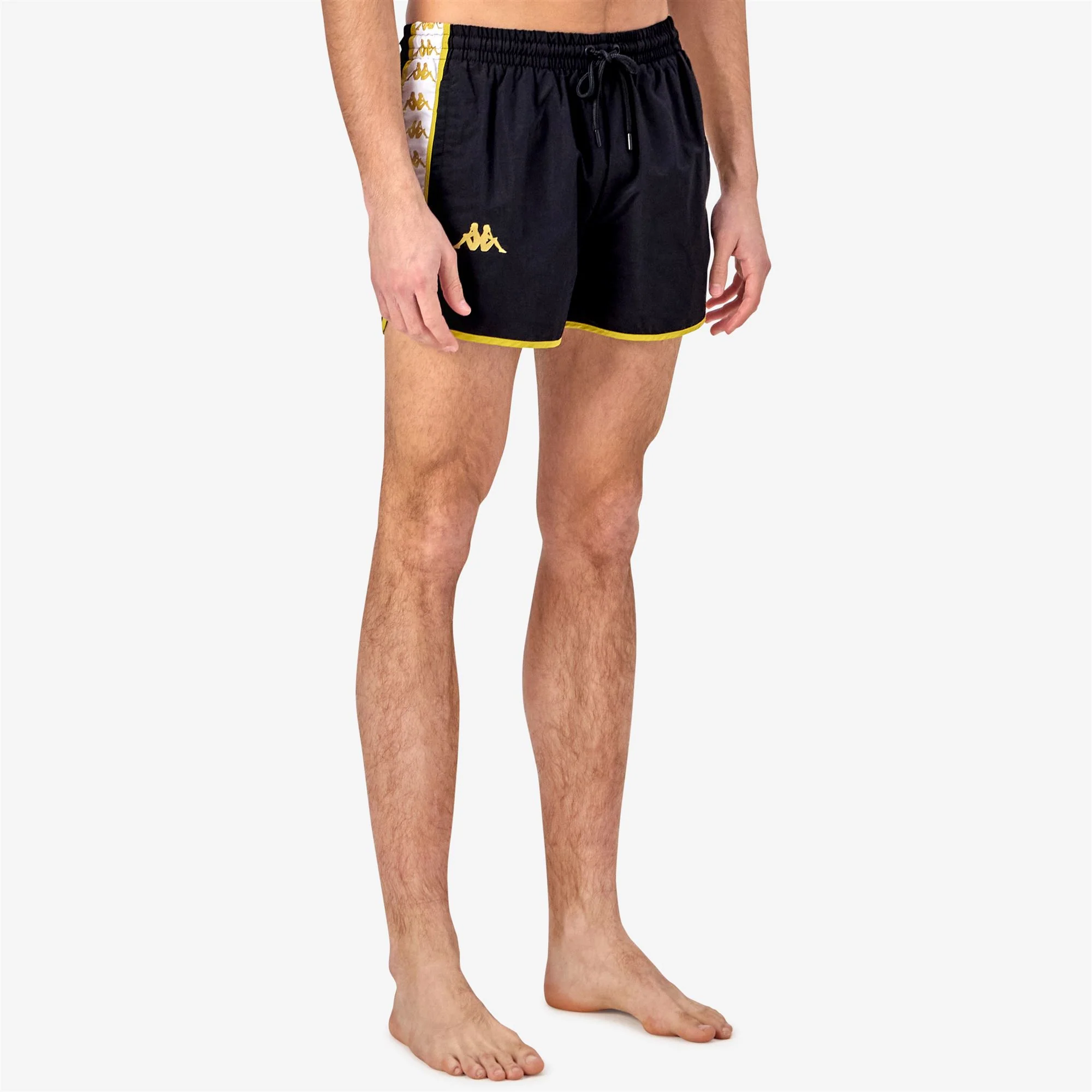 222 BANDA CALI - Bathing Suits - Swimming Trunks - Man - Black-Yellow Gold Rich-White - Image 5