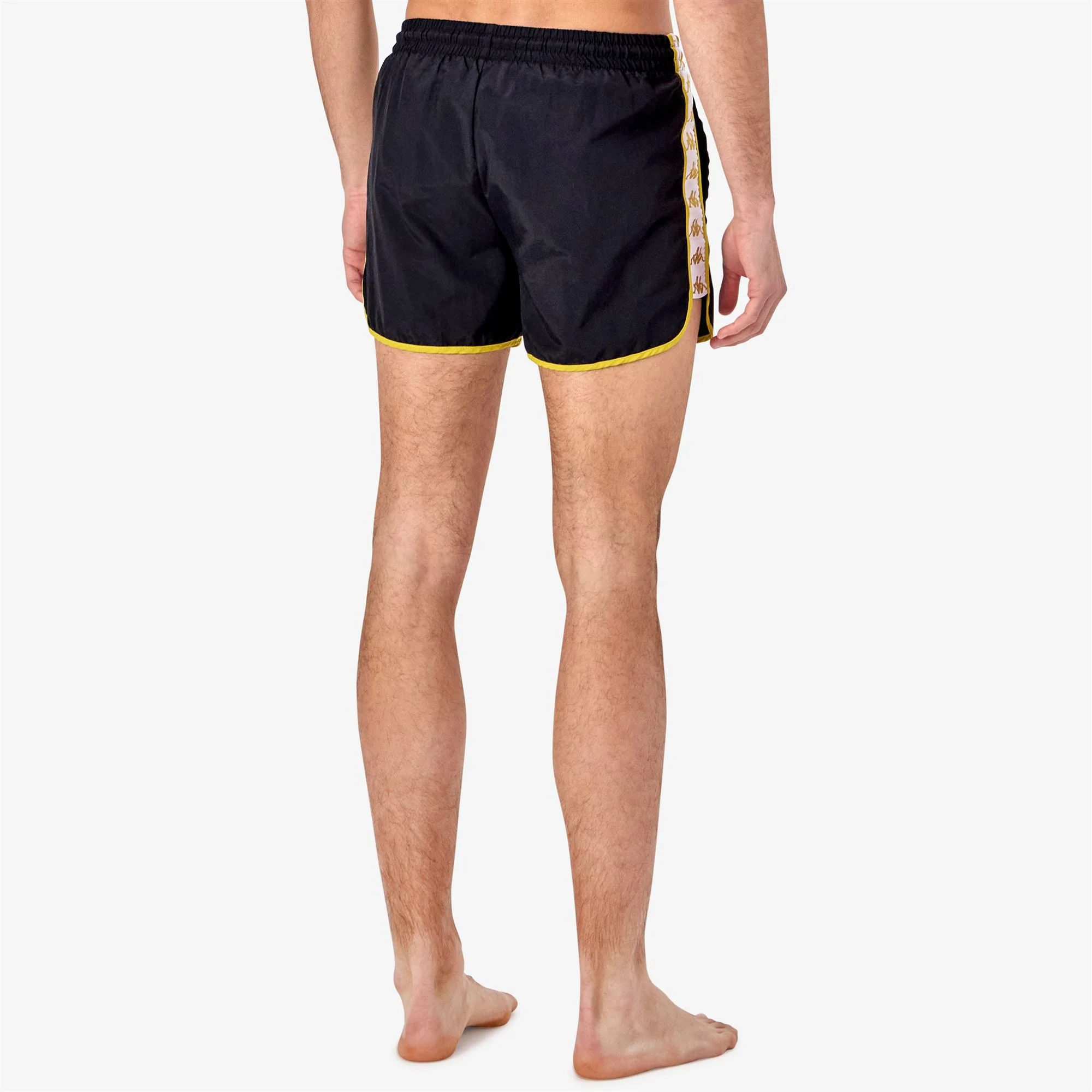 222 BANDA CALI - Bathing Suits - Swimming Trunks - Man - Black-Yellow Gold Rich-White - Image 6