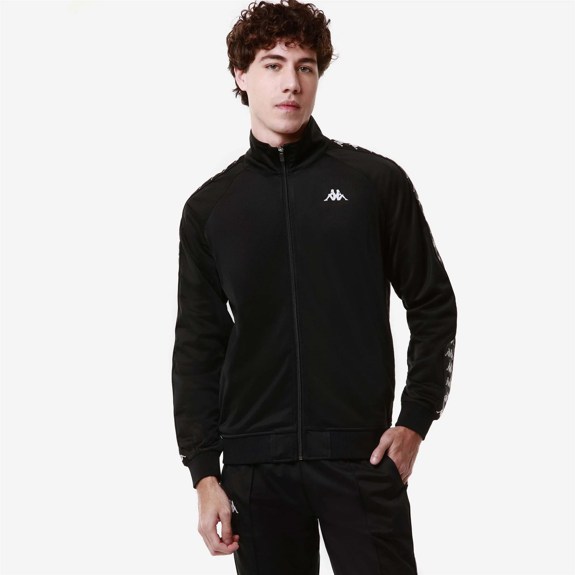 222 BANDA      ANNISTON SLIM - Fleece - Jacket - Man - Black-White