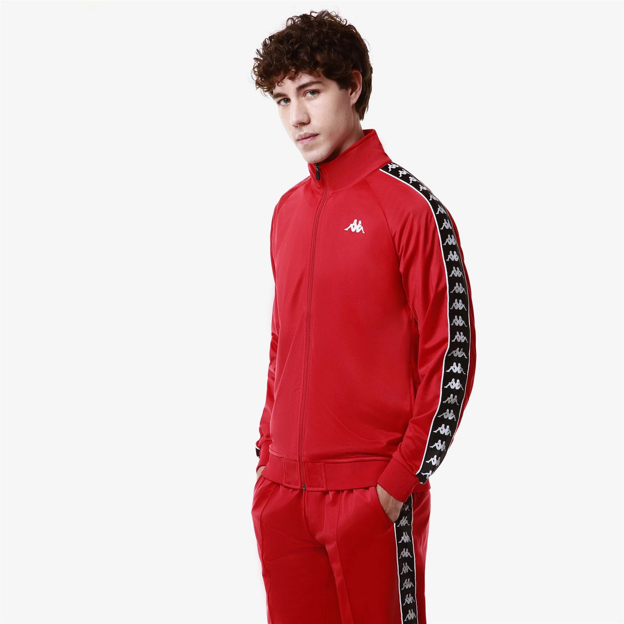 222 BANDA      ANNISTON SLIM - Fleece - Jacket - Man - Red-Black-Red Racing-Black - Image 4