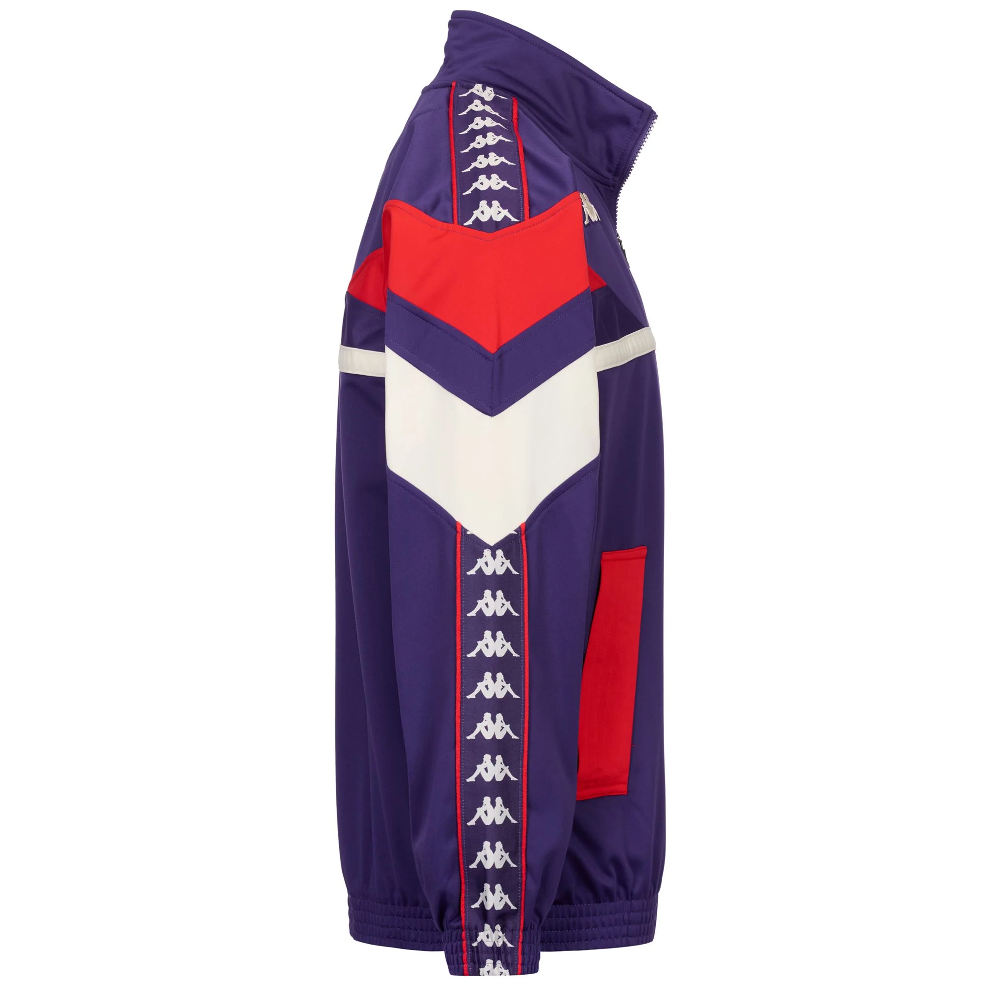 222 BANDA FOSTERY FIORENTINA - Fleece - Jacket - Man - Violet Md-Red-White Whisper - Image 2