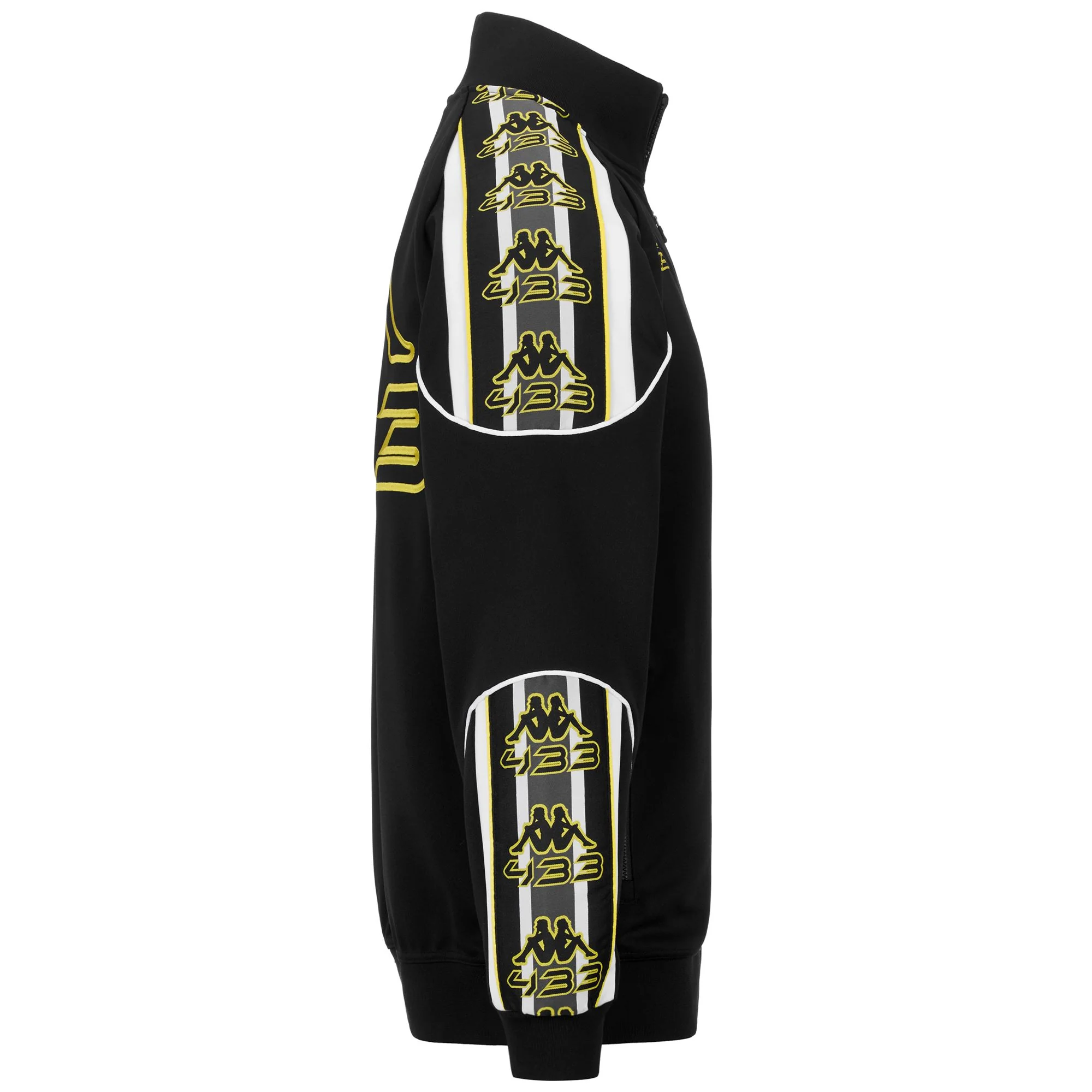 222 BANDA SAACHIS 433 - Fleece - Jacket - Man - Black-White-Yellow Blazing - Image 2