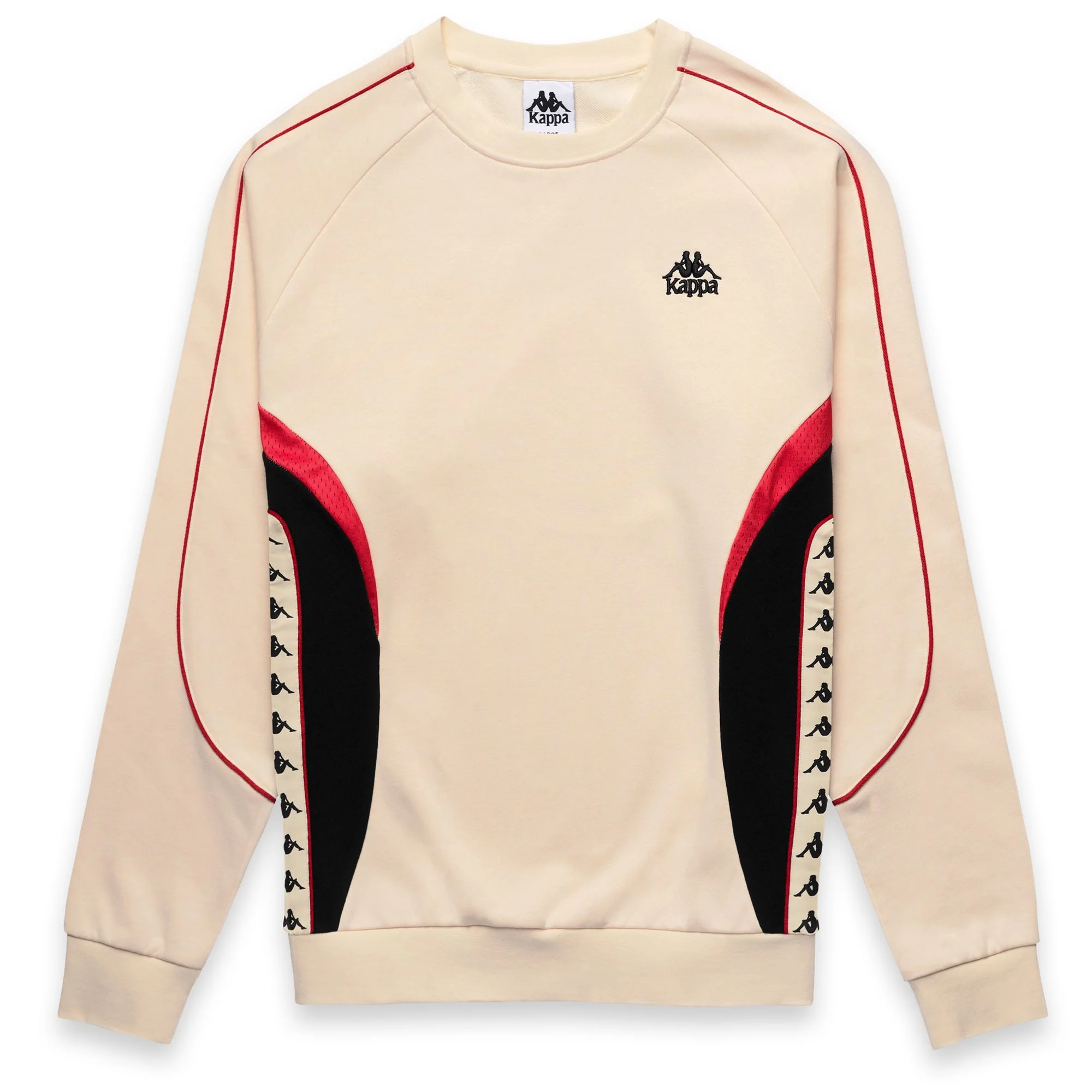 222 BANDA SPENCER - Fleece - Jumper - Man - Beige Butter-Red Md Coral-Black - Image 2