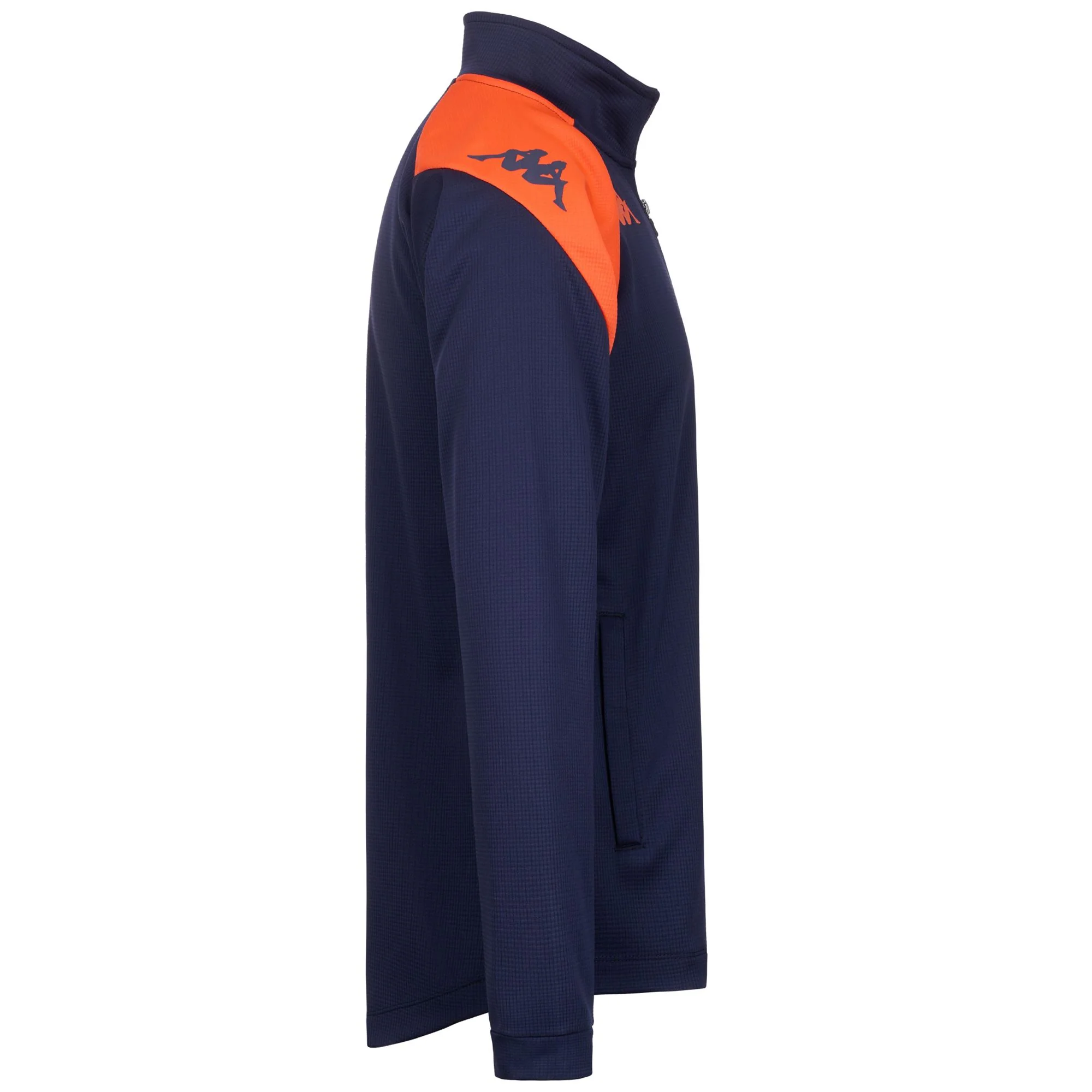 KAPPA4FOOTBALL   LENNO - Fleece - Jacket - Man - BLUE MARINE-ORANGE FLAME - Image 2