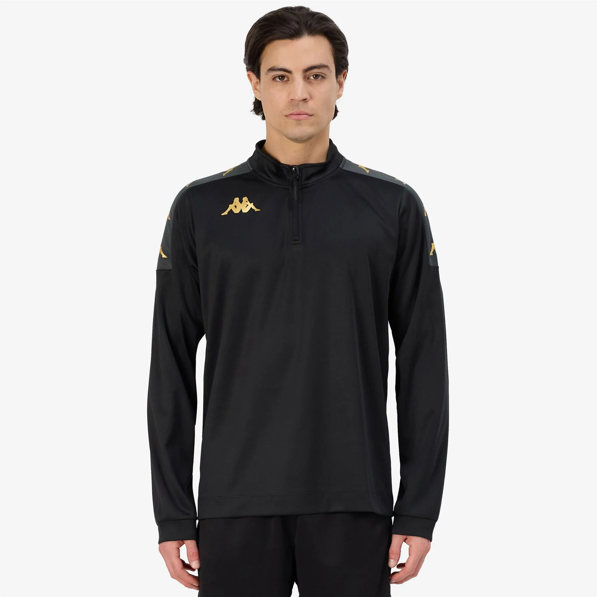 KAPPA4FOOTBALL GASSOLO - Fleece - Jumper - Man - Black-Grey Dk - Image 5
