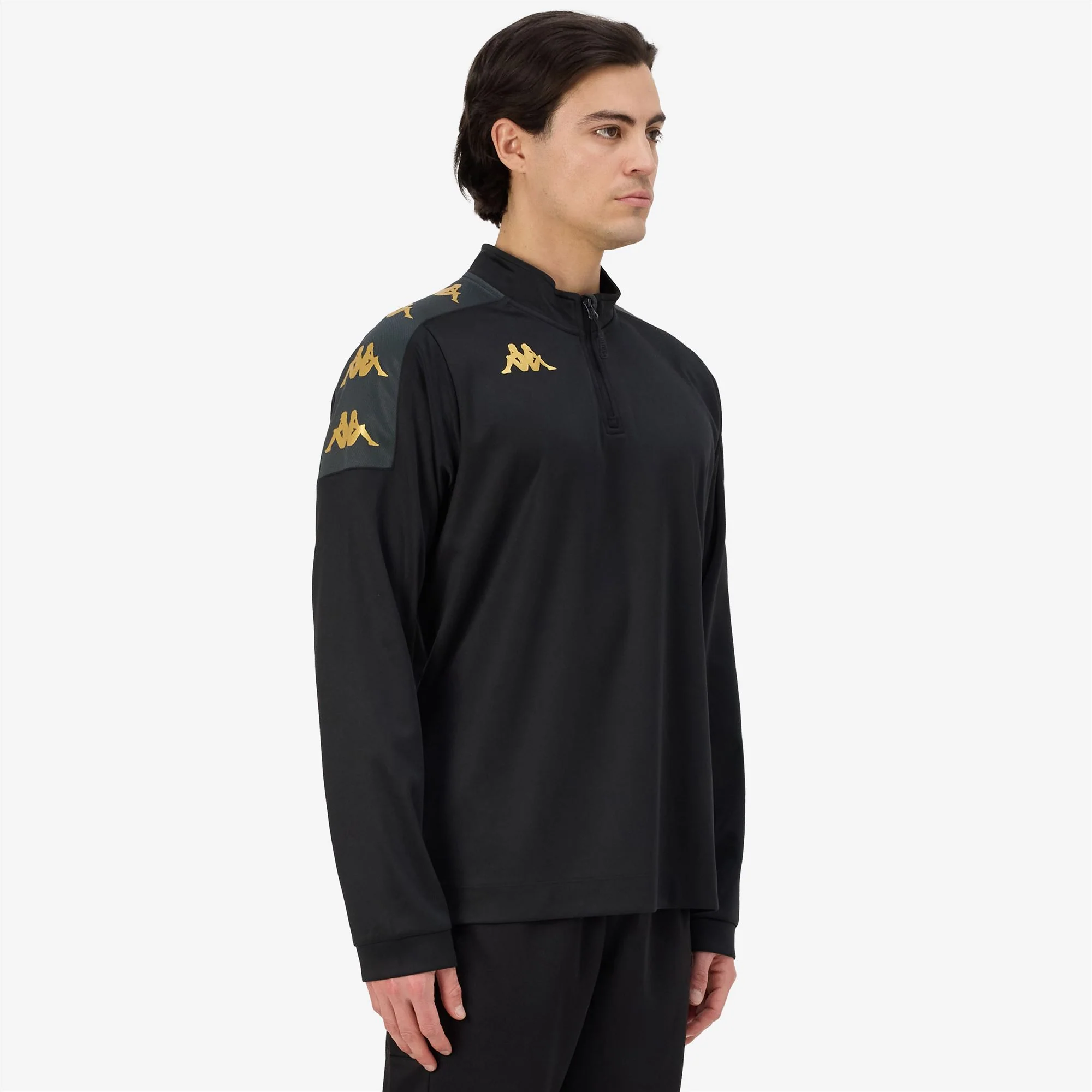 KAPPA4FOOTBALL GASSOLO - Fleece - Jumper - Man - Black-Grey Dk - Image 6