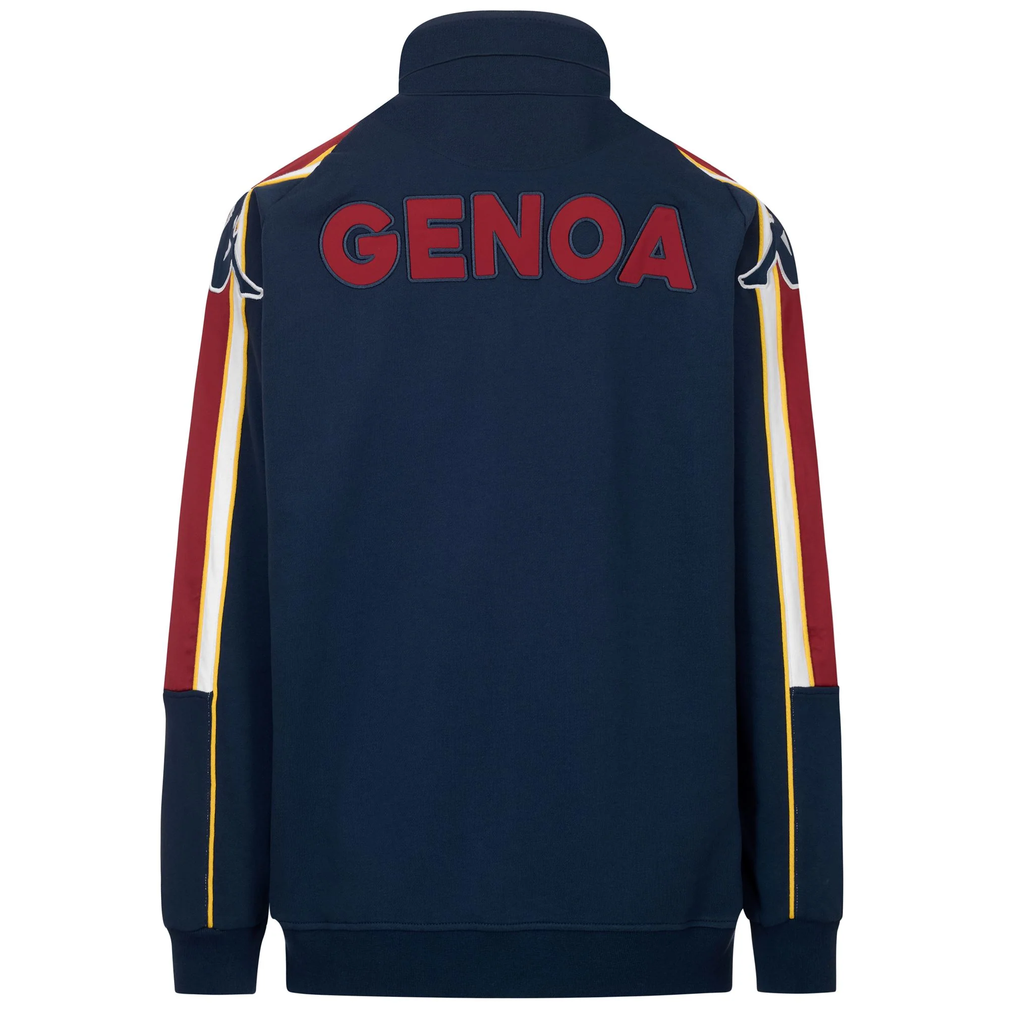 REGROOVERY GENOA - Fleece - Jacket - Man - Blue Dk-Red Dk-White-Yellow - Image 3