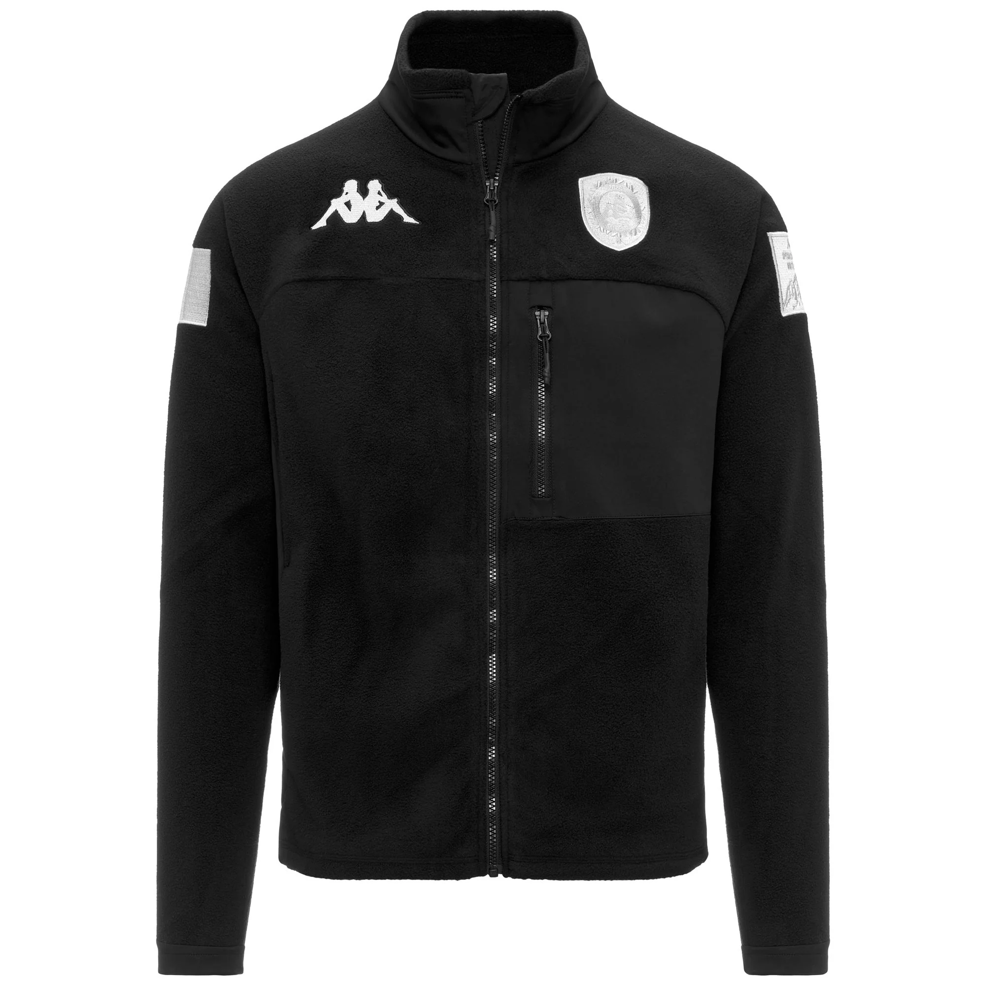 6CENTO 672 PREMIUM - Fleece - Jacket - Unisex - Black-White Coconut - Image 3