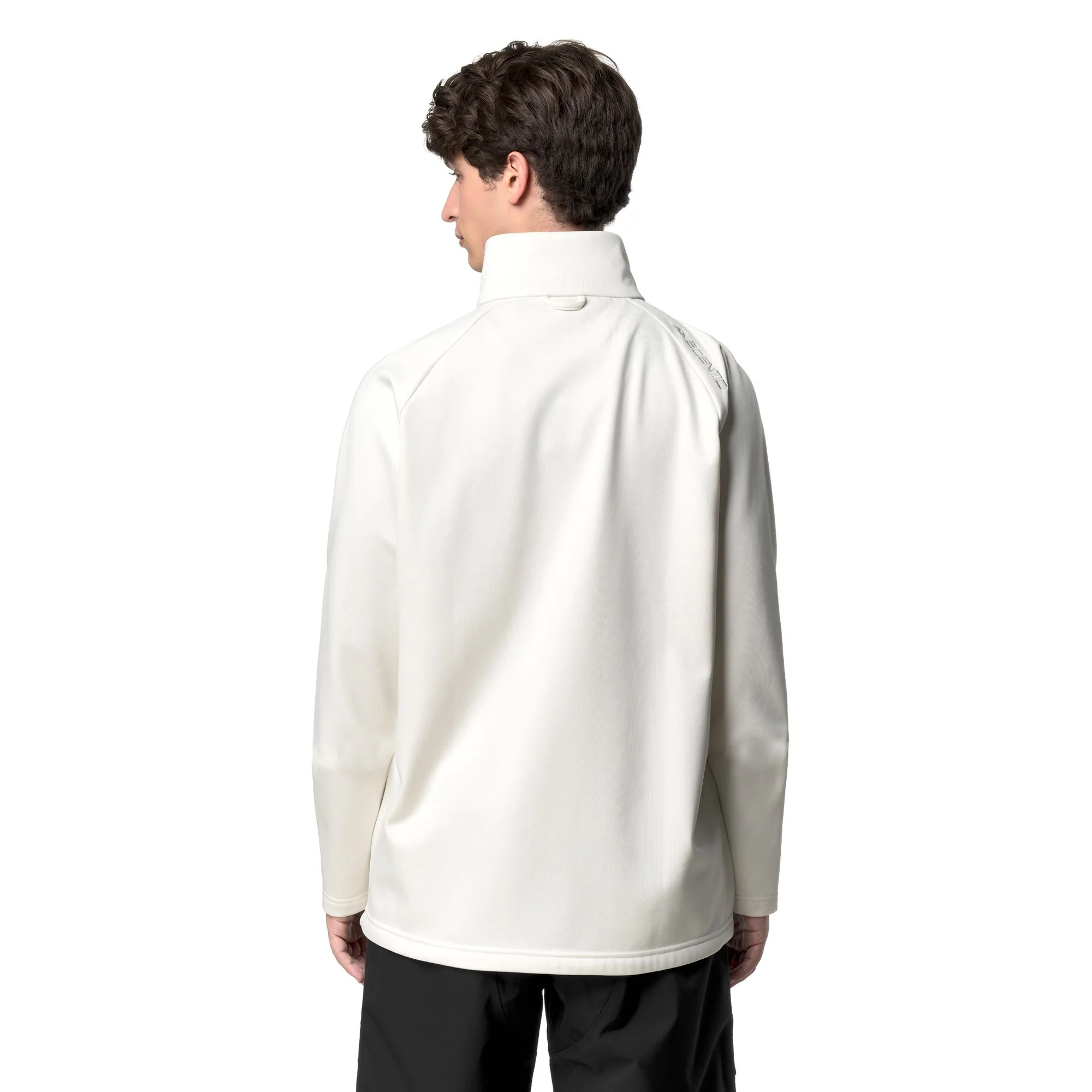8CENTO 821FZ - Fleece - Jacket - Unisex - White Coconut-Black - Image 6