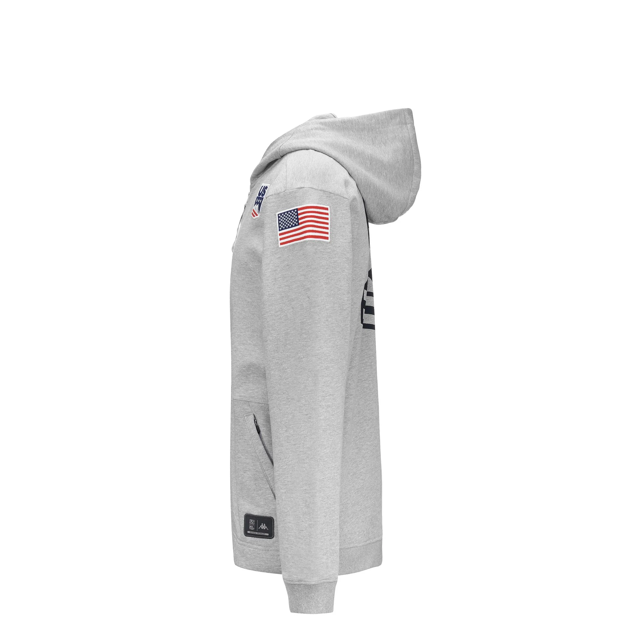 ARUFEODA US - Fleece - Jumper - Unisex - Grey Md-White-Melange - Image 3