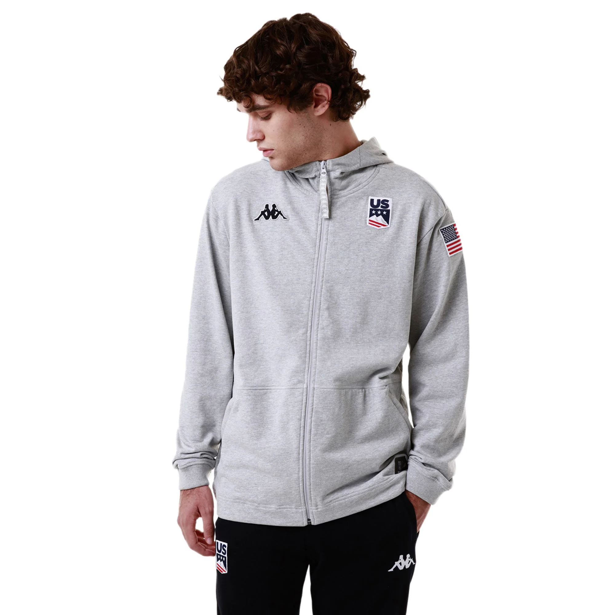 ARUFEODA US - Fleece - Jumper - Unisex - Grey Md-White-Melange - Image 5