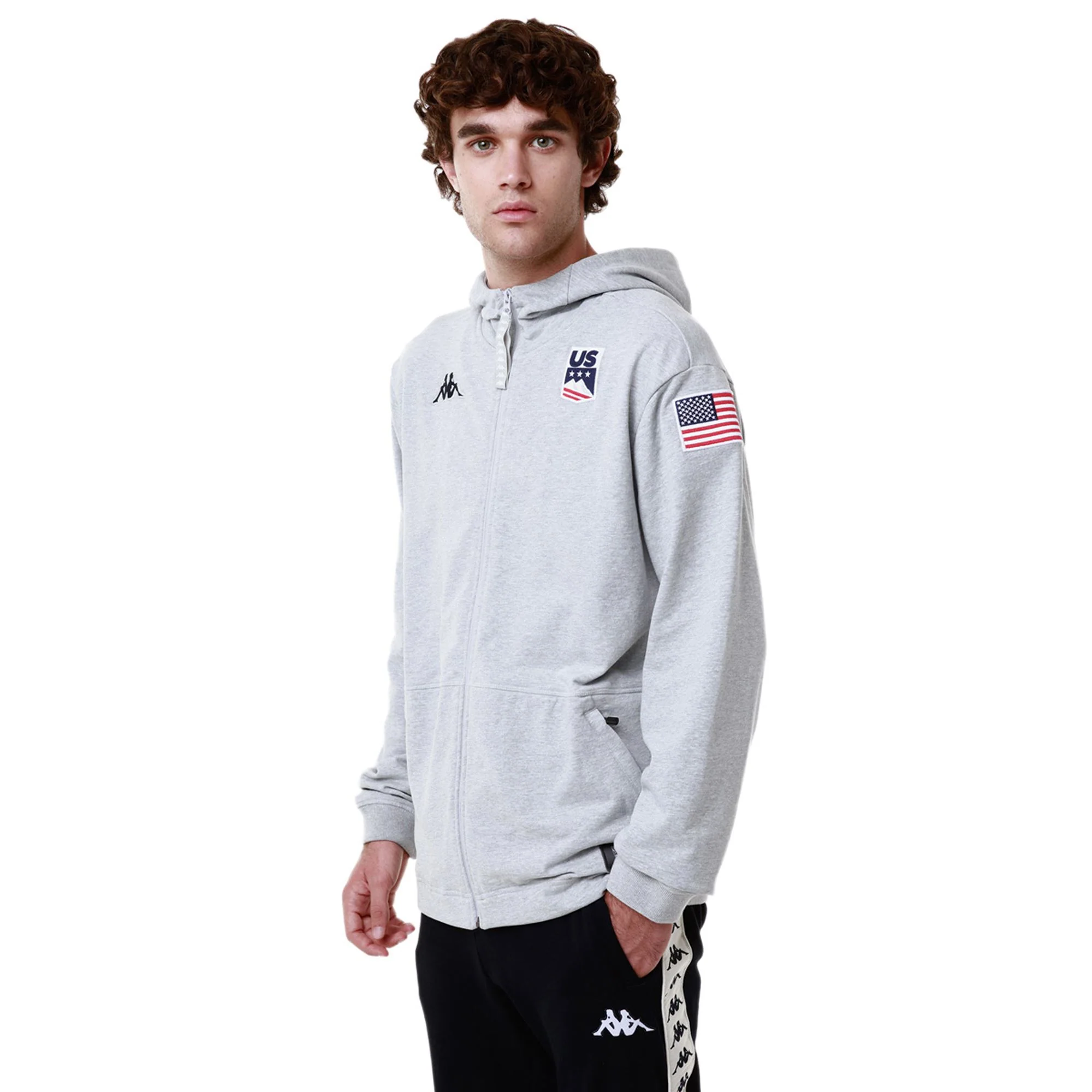 ARUFEODA US - Fleece - Jumper - Unisex - Grey Md-White-Melange - Image 6
