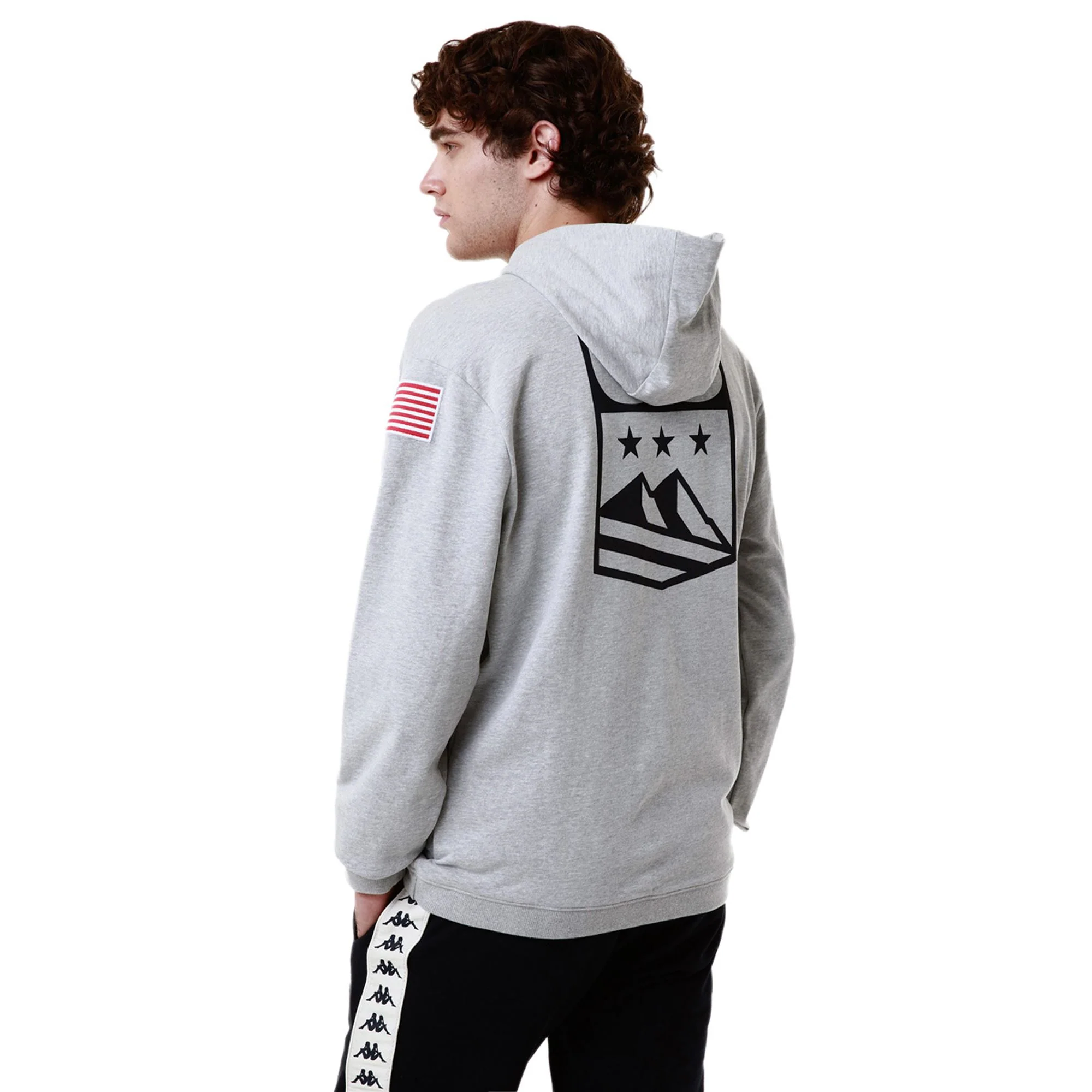 ARUFEODA US - Fleece - Jumper - Unisex - Grey Md-White-Melange - Image 7