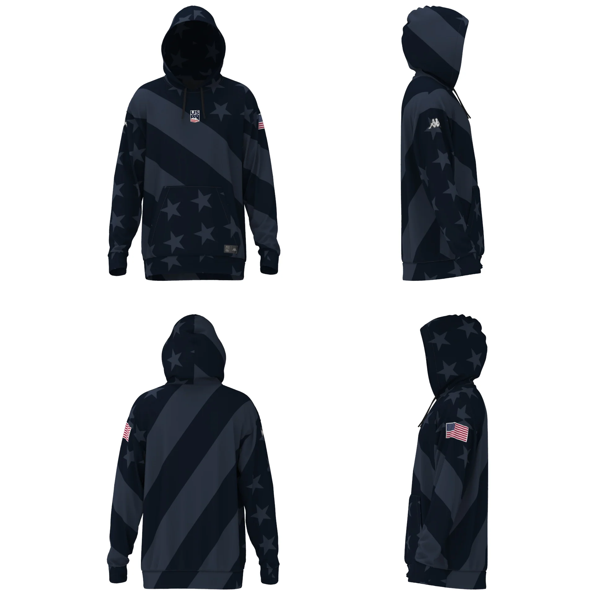 UTAWI FLAG US - Fleece - Jumper - Unisex - Blue Dk Navy-Blue Airforce - Image 3