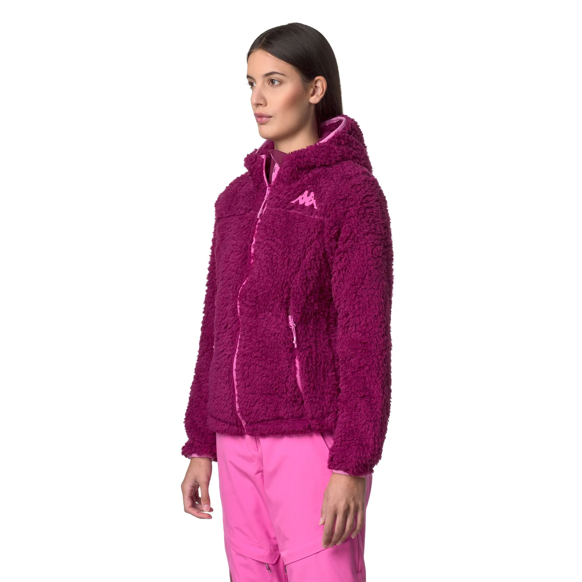 6CENTO 645C - Fleece - Jacket - Woman - Red Plum-Fuchsia Lt - Image 5