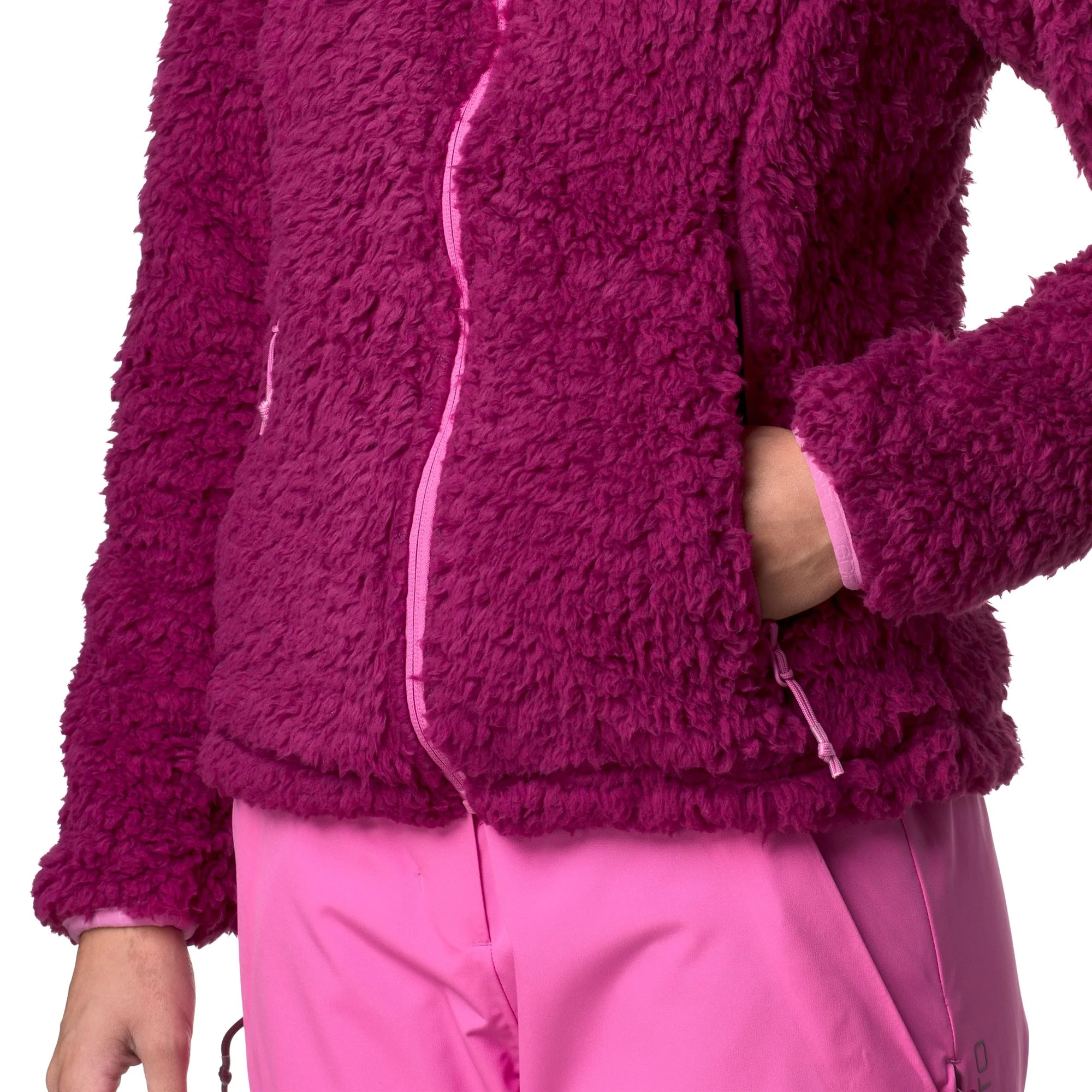 6CENTO 645C - Fleece - Jacket - Woman - Red Plum-Fuchsia Lt - Image 7