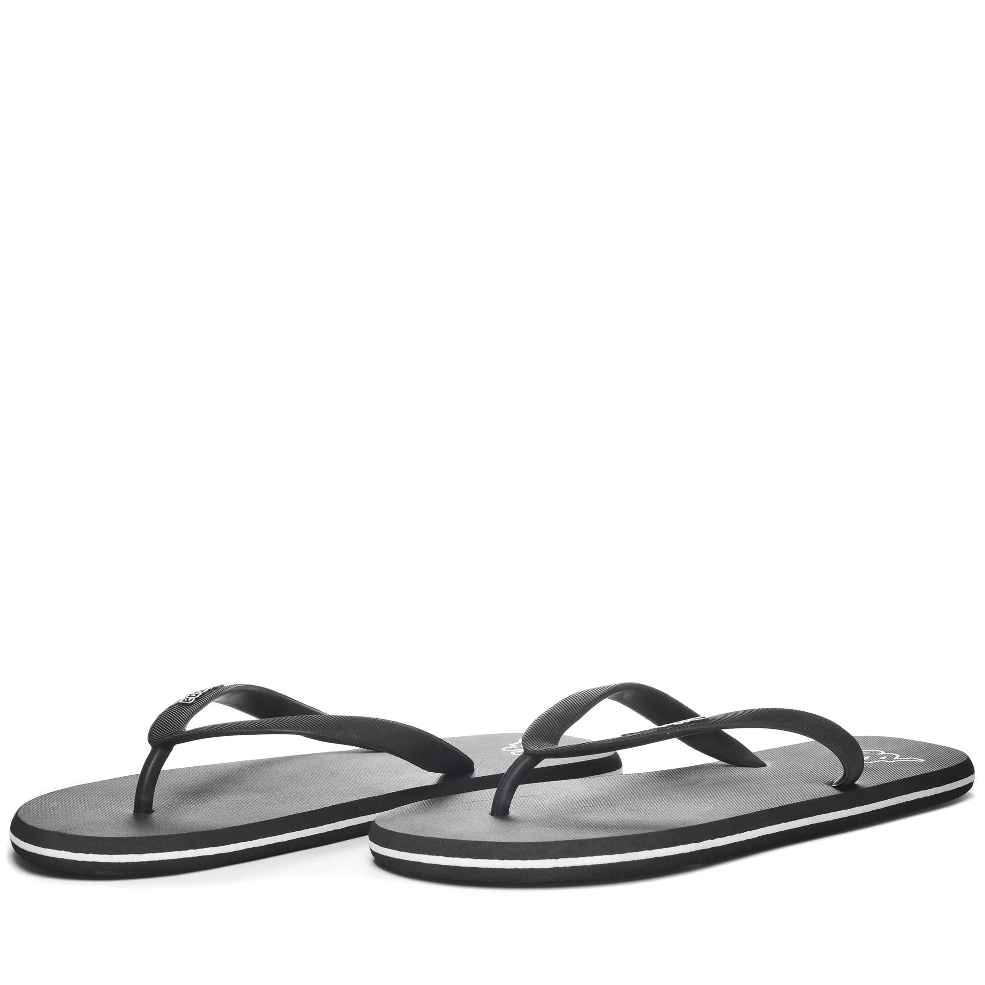 LOGO MOKER - Flip-Flops - Thongs - Unisex - Black-White-Black-White