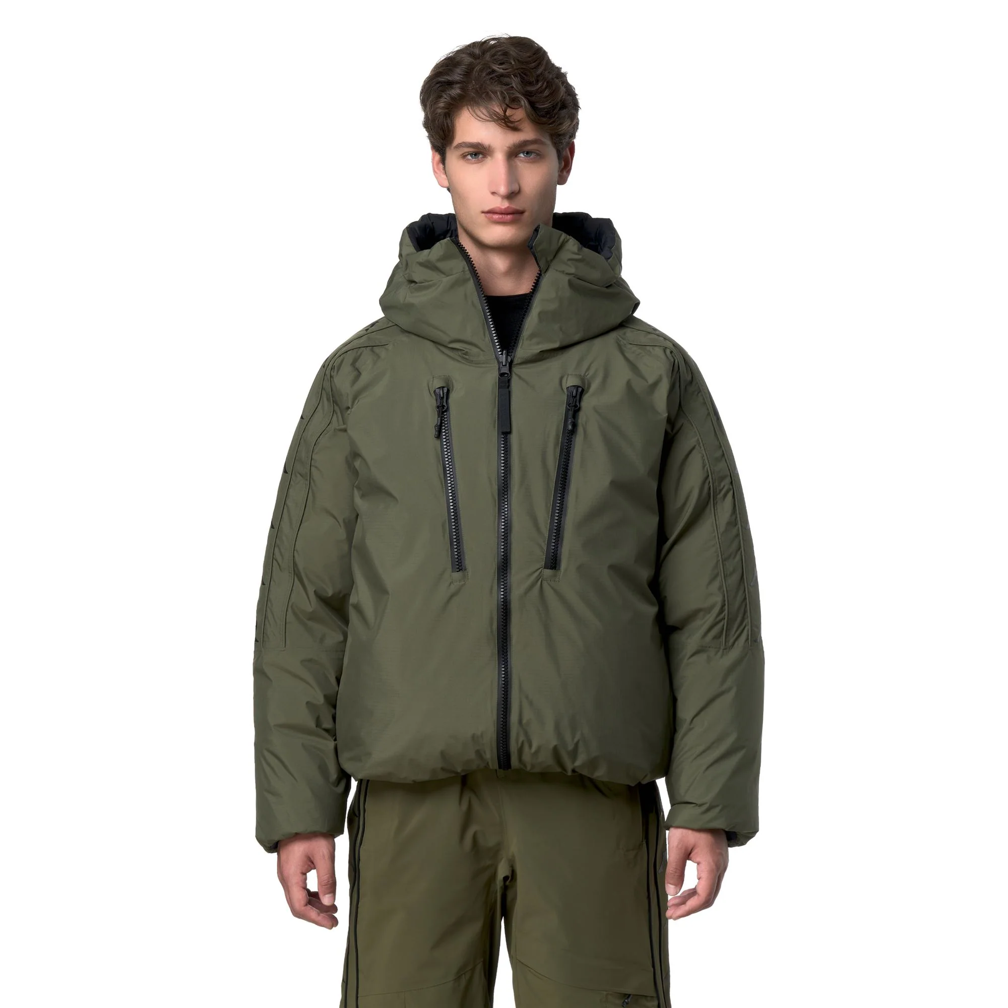 6CENTO 680 222 BANDA - Jackets - Mid - Man - Green Academia-Black