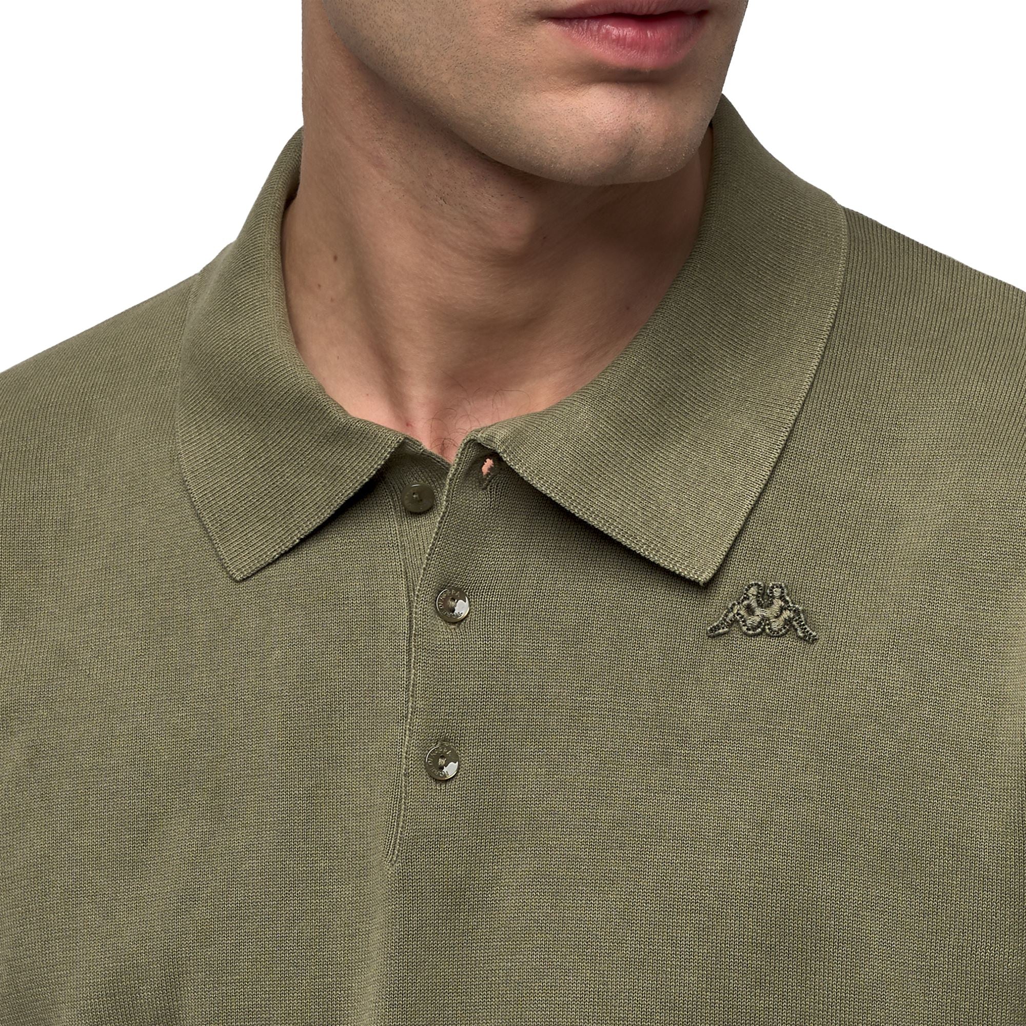IKIN - Knitwear - Polo - Man - Green Aloe - Image 6