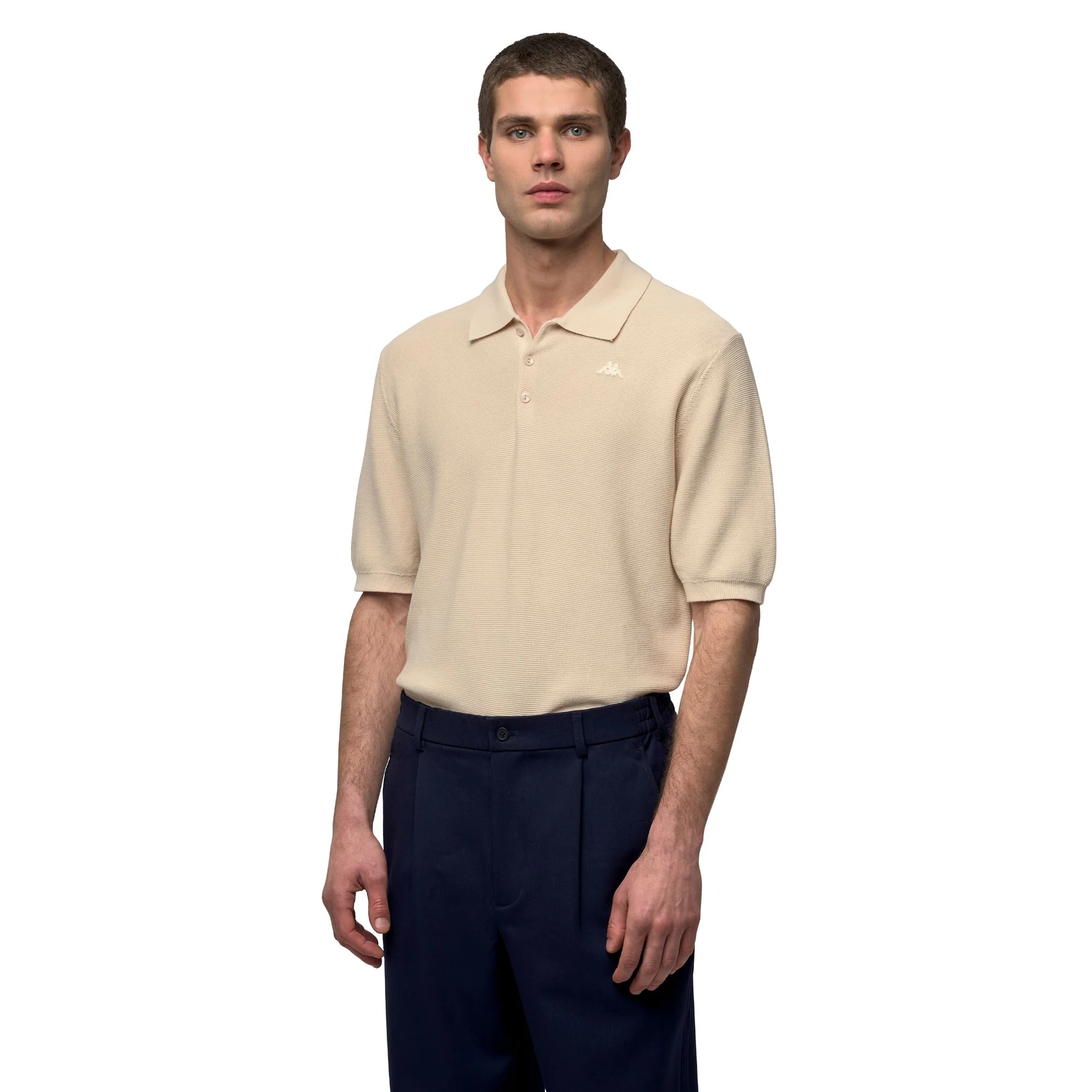 RENCO - Knitwear - Polo - Man - Beige Sand Hill - Image 3