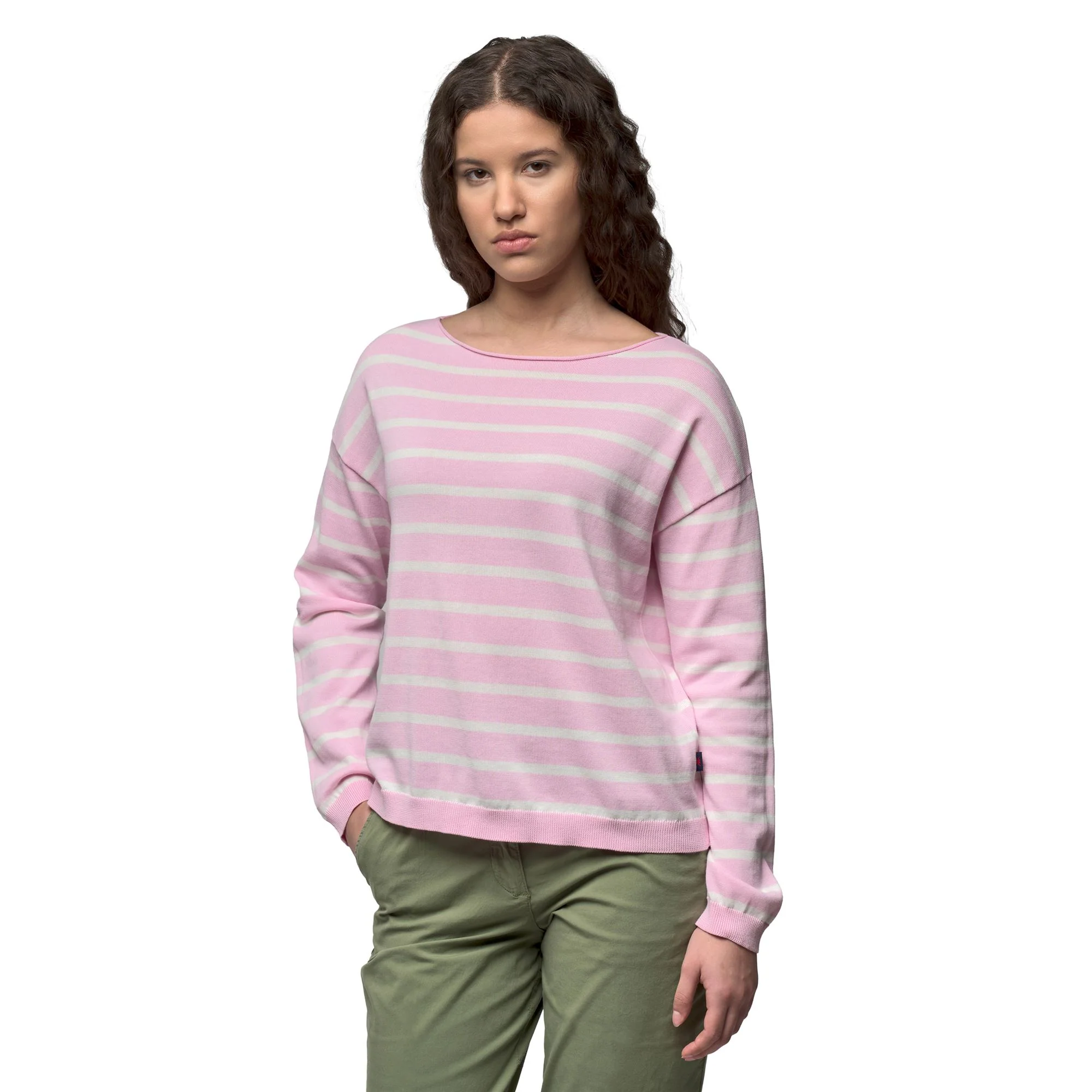 MALLORY - Knitwear - Pull Over - Woman - Pink Mist-White Cloud - Image 4