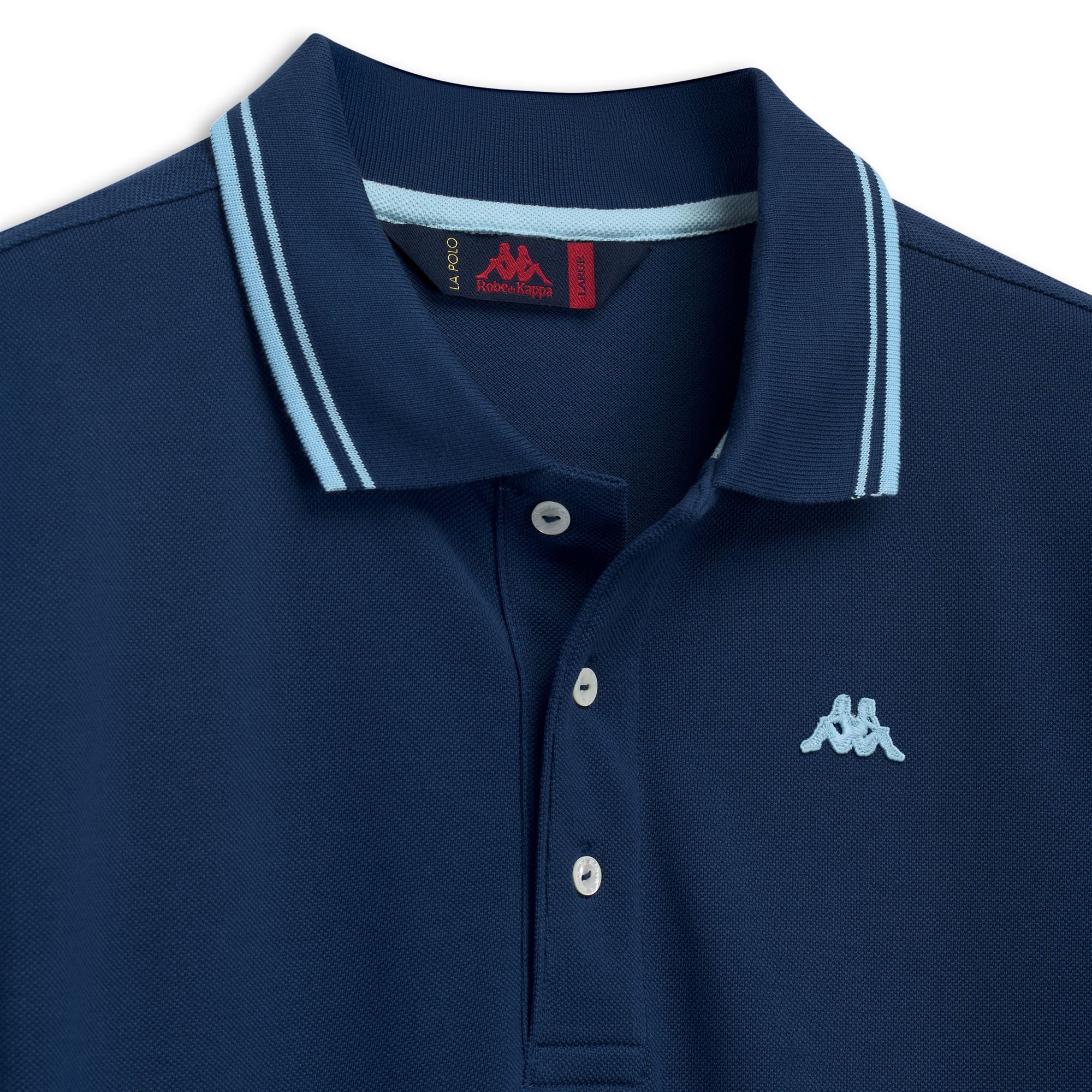LIVINGSTON - La Polo Robe Di Kappa - Polo - Man - Blue Md Cobalt-Azure Limpid Sky - Image 3