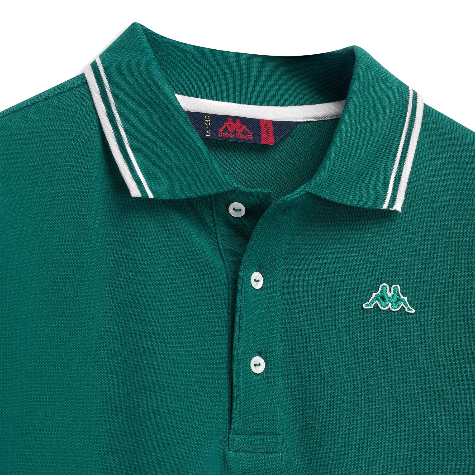 LIVINGSTON - La Polo Robe Di Kappa - Polo - Man - Green College-White Cloud - Image 3