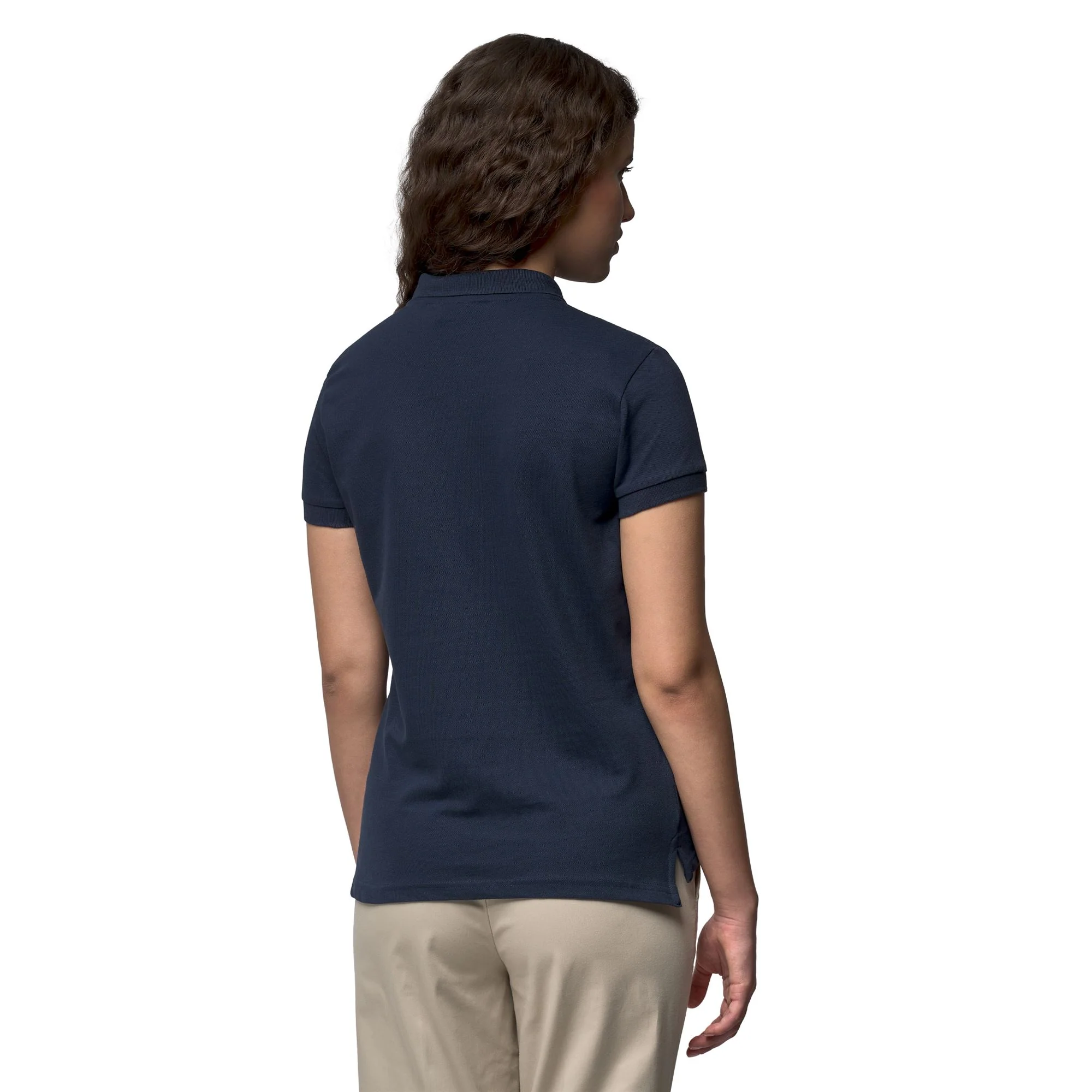 ALIETA - La Polo Robe Di Kappa - Polo - Woman - Blue Navy-METAL Rose Gold - Image 5