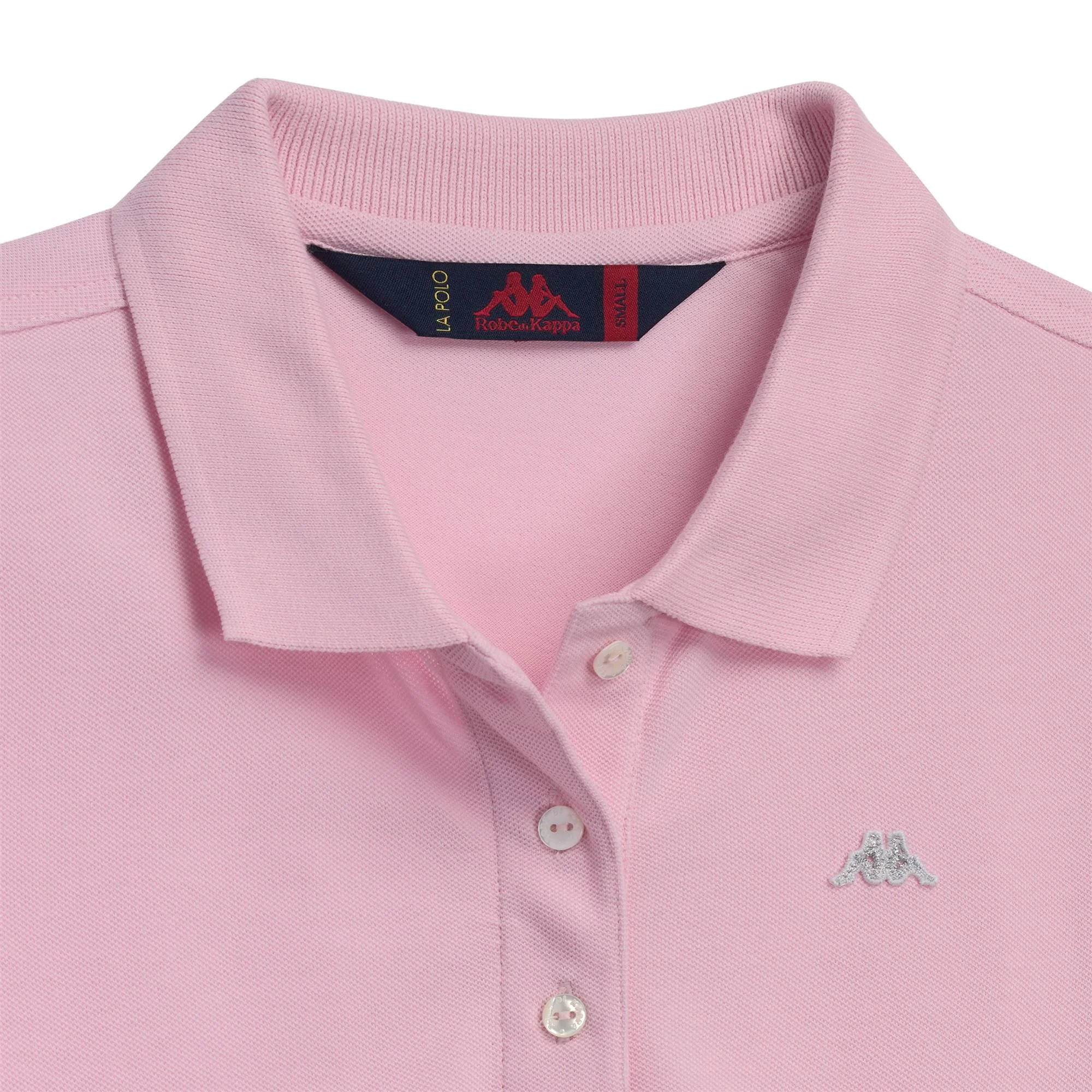 ALIETA - La Polo Robe Di Kappa - Polo - Woman - Pink Mist-Grey Silver - Image 3