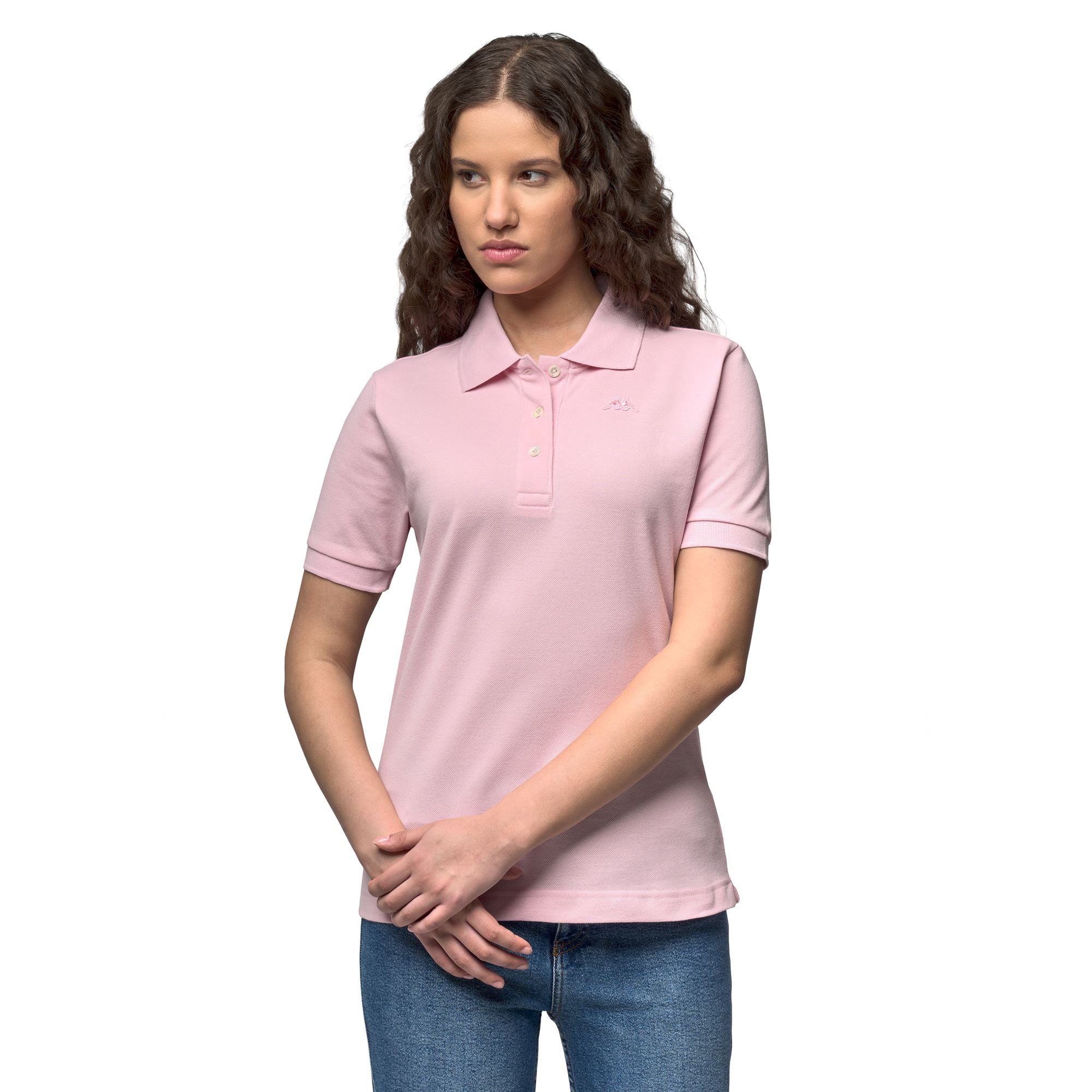 GOLOVIN - La Polo Robe Di Kappa - Polo - Woman - Pink Mist - Image 3