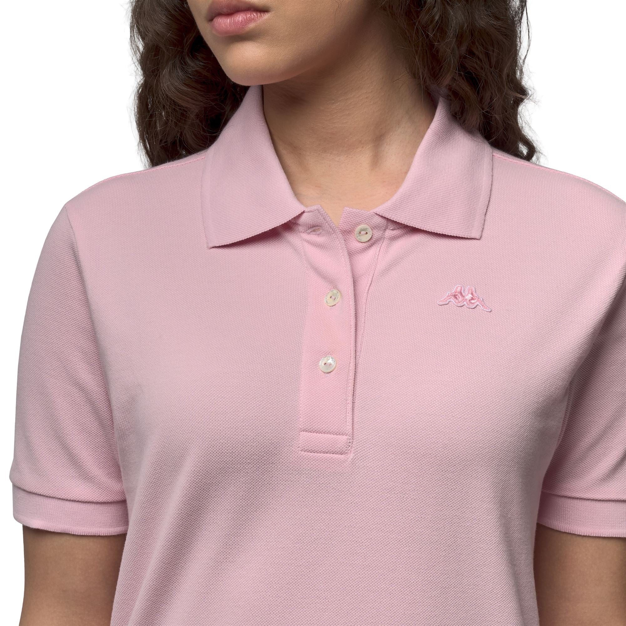 GOLOVIN - La Polo Robe Di Kappa - Polo - Woman - Pink Mist - Image 5