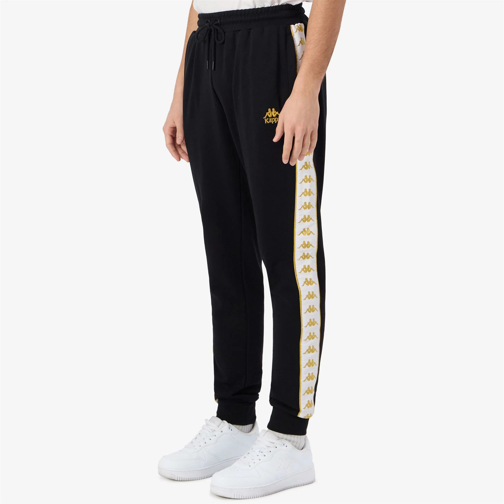 222 BANDA ALANZ 3 - Pants - Sport Trousers - Man - Black-Yellow Gold Rich-White - Image 5