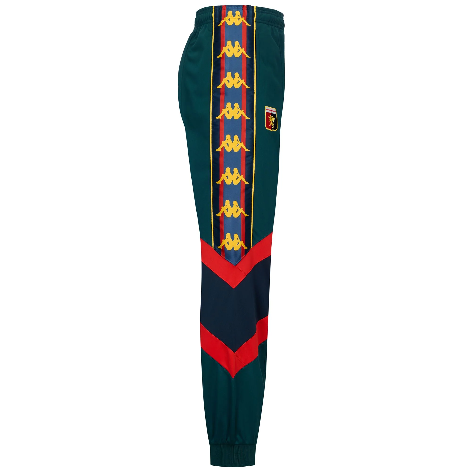 AMBETY GENOA - Pants - Sport Trousers - Man - Green Petrol-Red Blaze-Blue Dk-Yellow Dandelion - Image 2