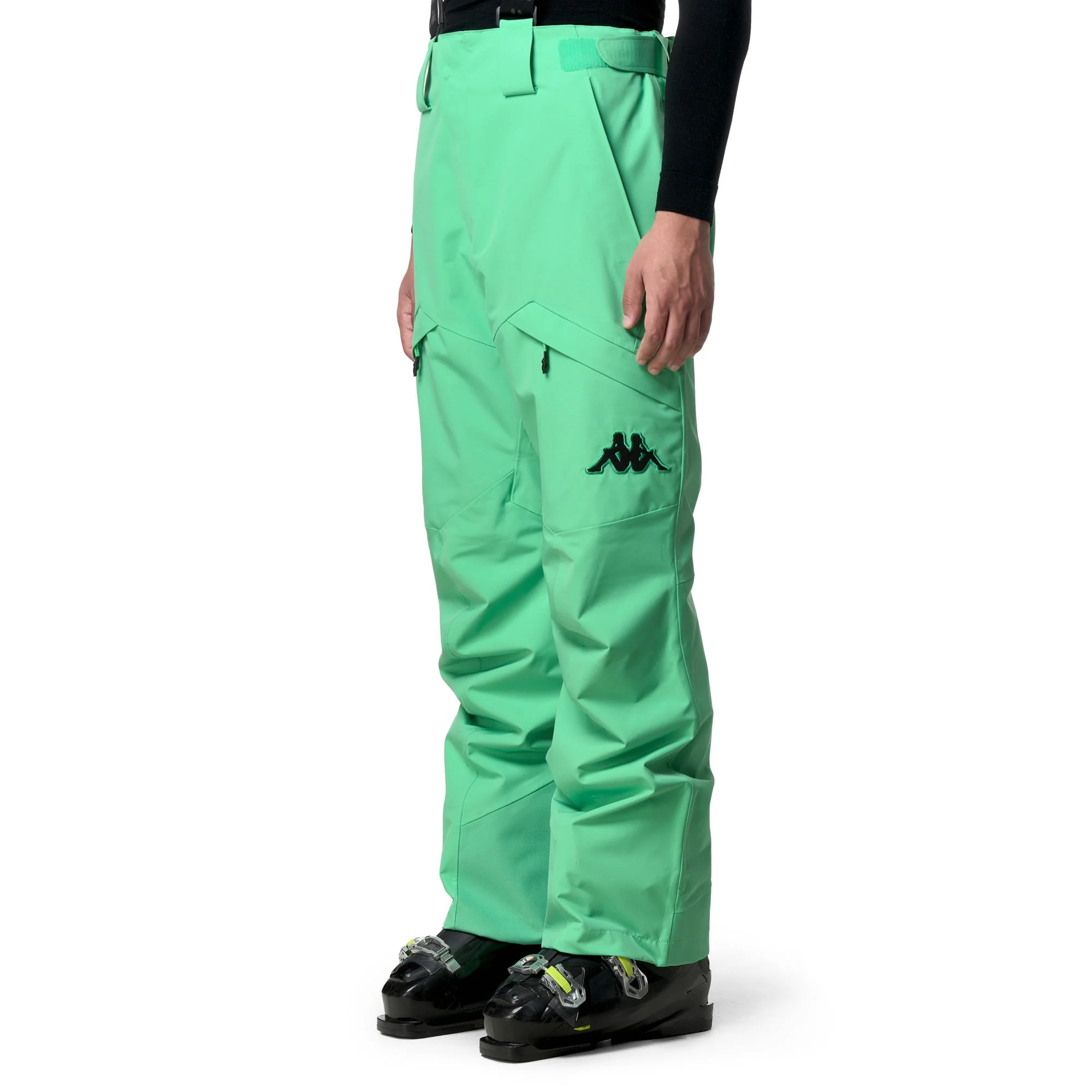 6CENTO 622C PREMIUM - Pants - Sport Trousers - Unisex - Green Irish-Black
