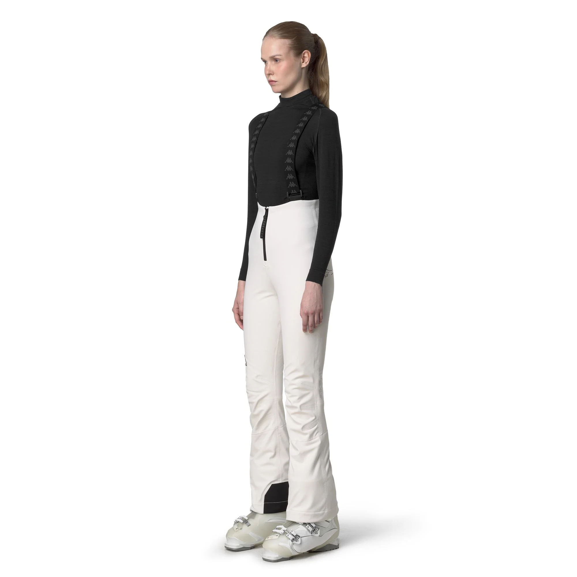 8CENTO  846 - Pants - Sport Trousers - Woman - White Coconut-Black - Image 5