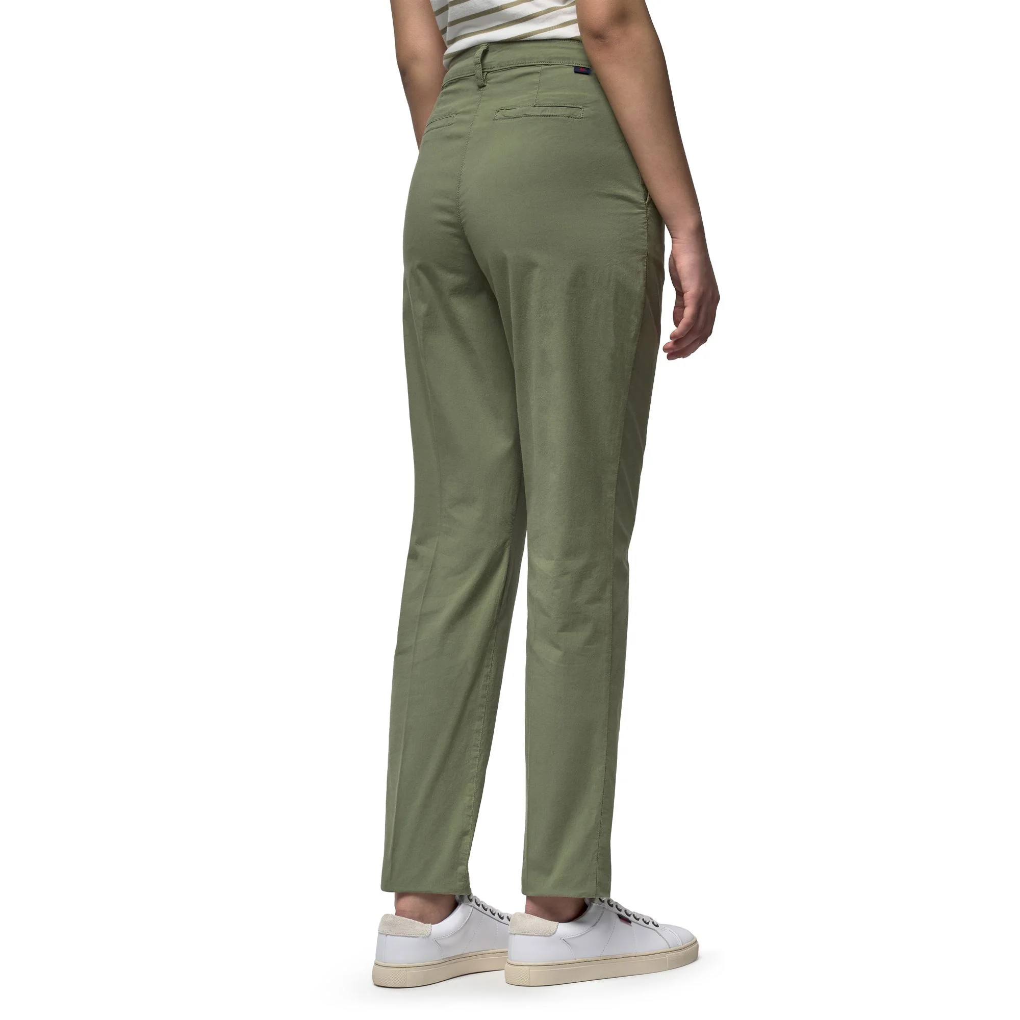 NOELIA LIGHT POPLIN - Pants - Chino - Woman - Green Olivine - Image 4