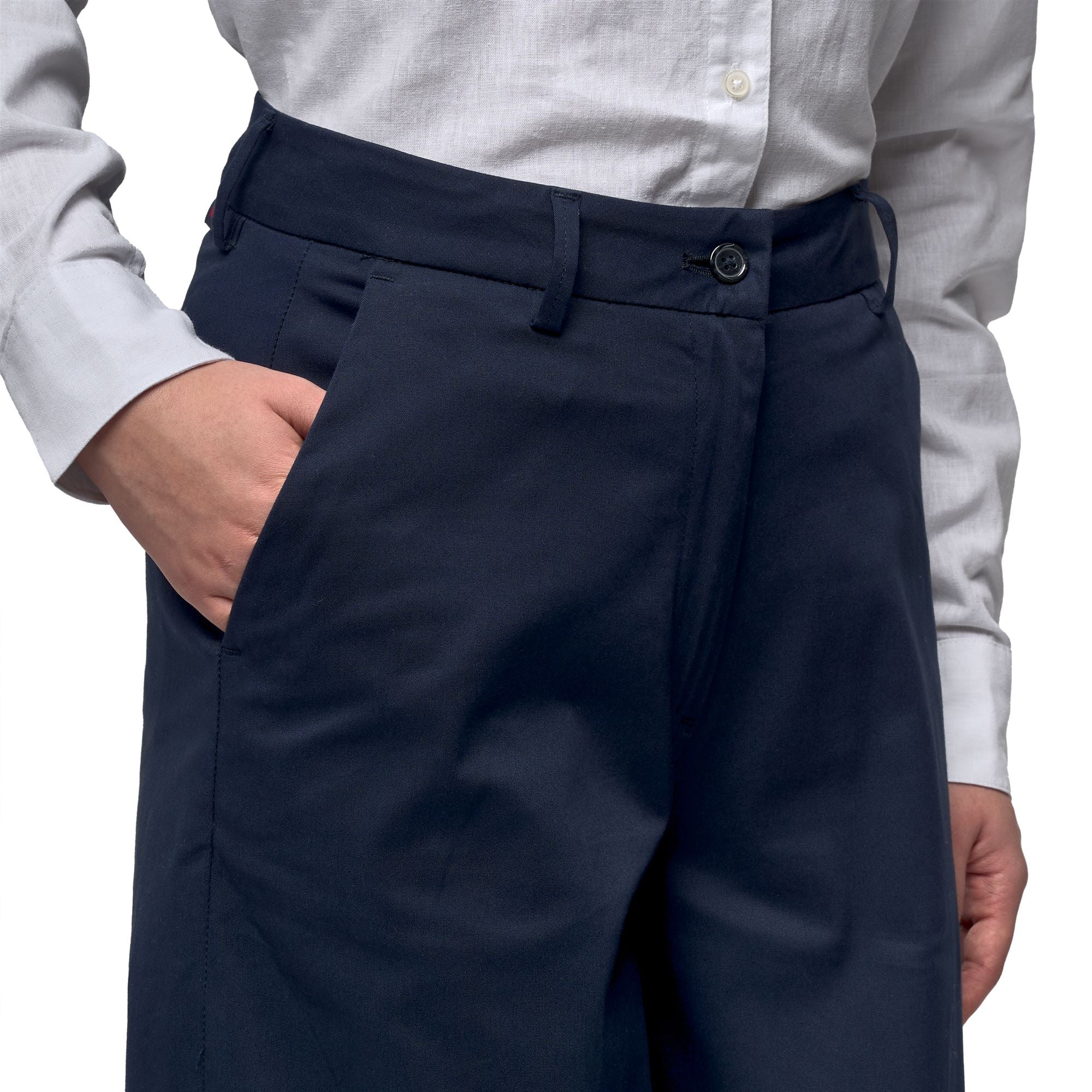 RASHA COMFORT GABARDINE - Pants - Chino - Woman - Blue Iris - Image 6