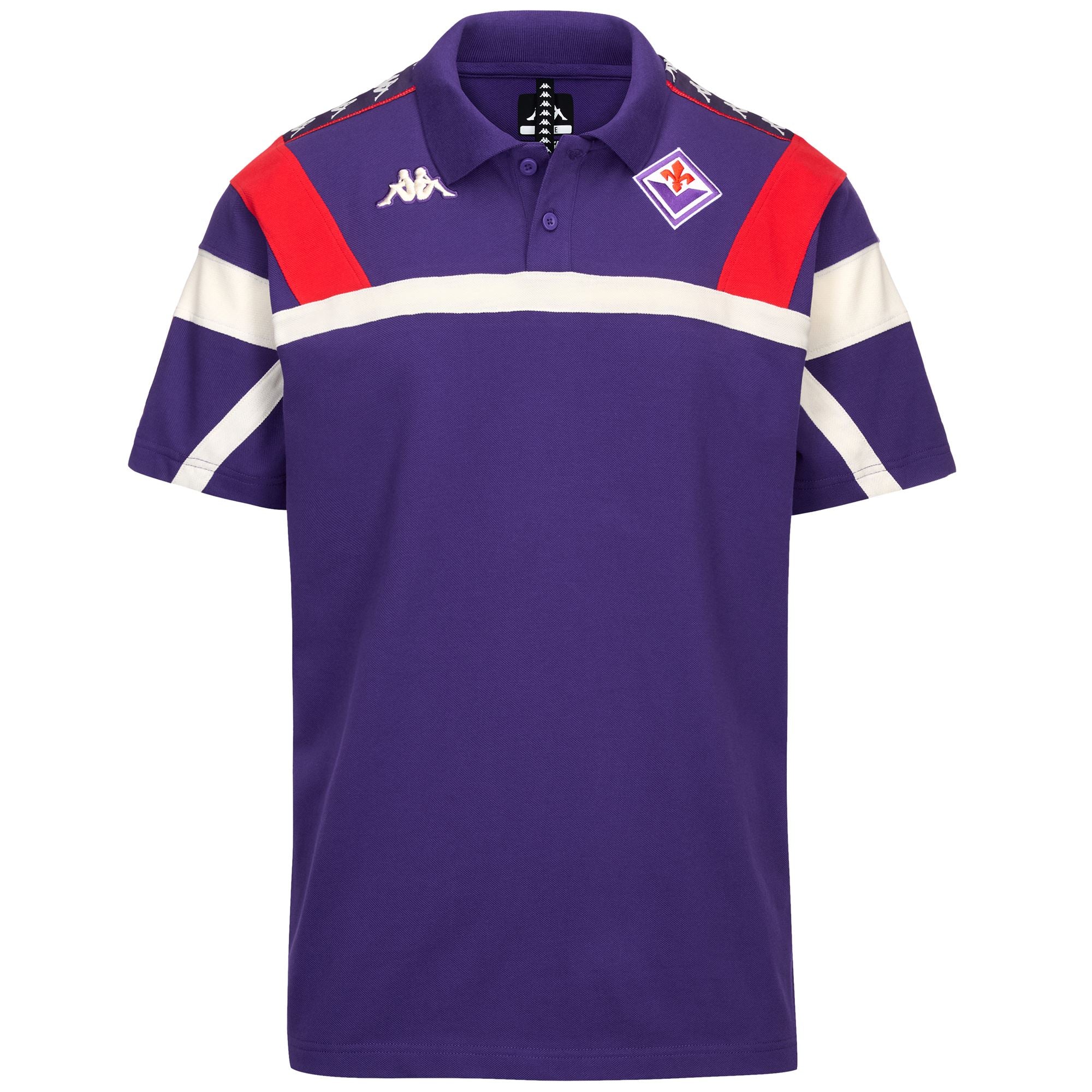 222 BANDA FRELY FIORENTINA - Polo Shirts - Polo - Man - Violet Md-Red-White Whisper