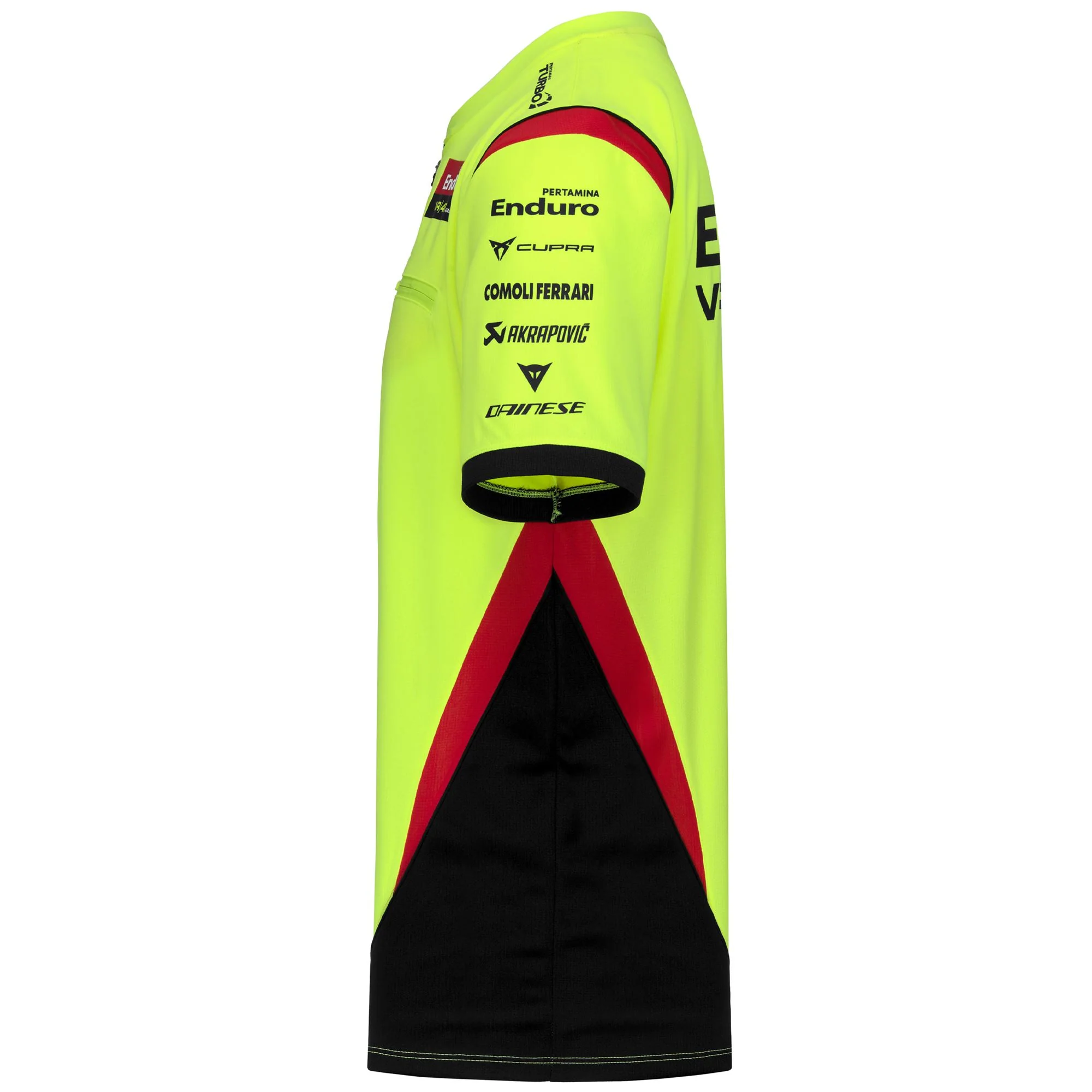 ACRAX VR46 - Polo Shirts - Polo - Man - Neon Yellow-Black-Red Flame-No Sponsor - Image 4